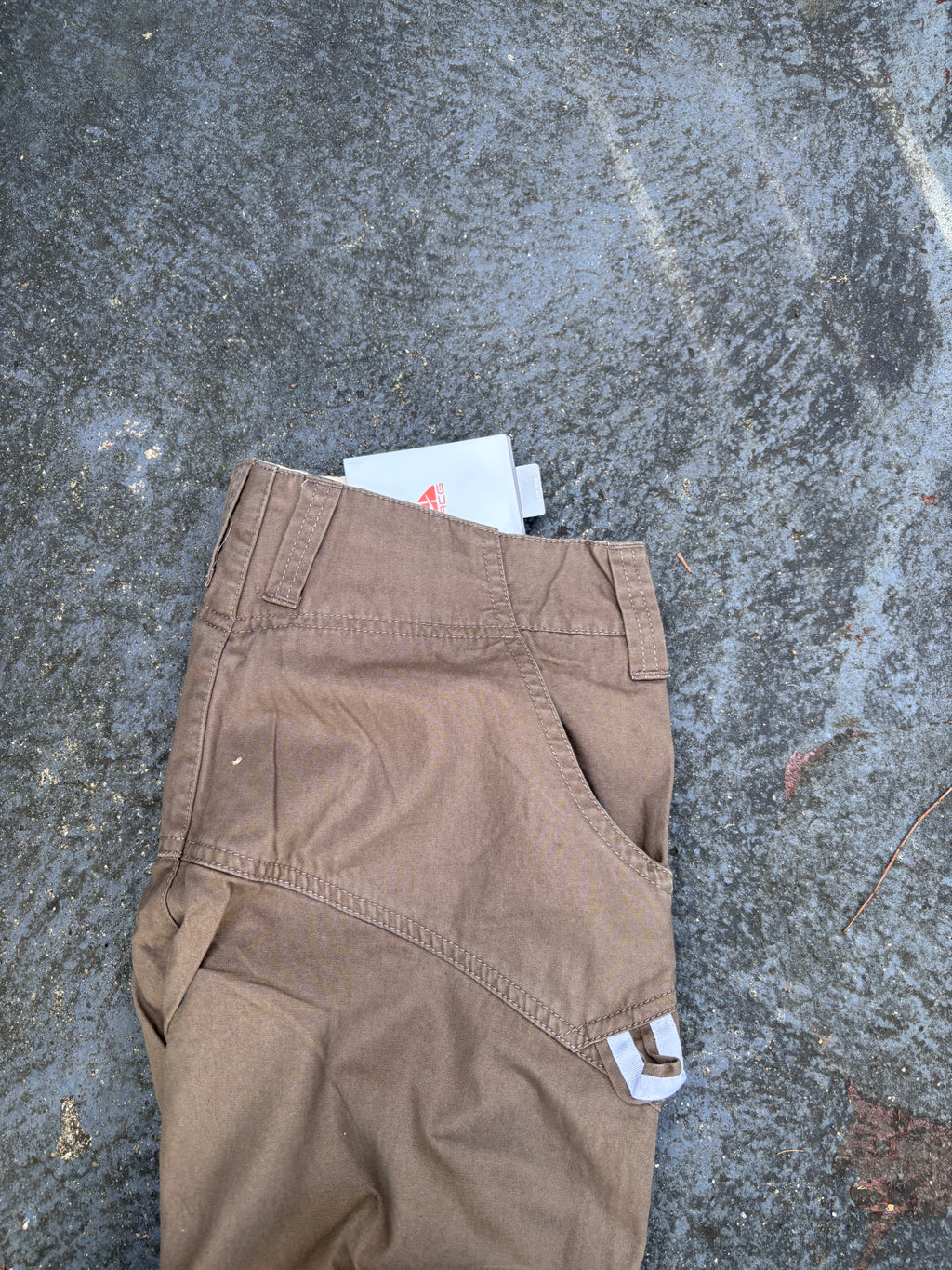 Vintage Y2K Nike ACG Pants Womens S Brown Double Knee Hiking Chinos