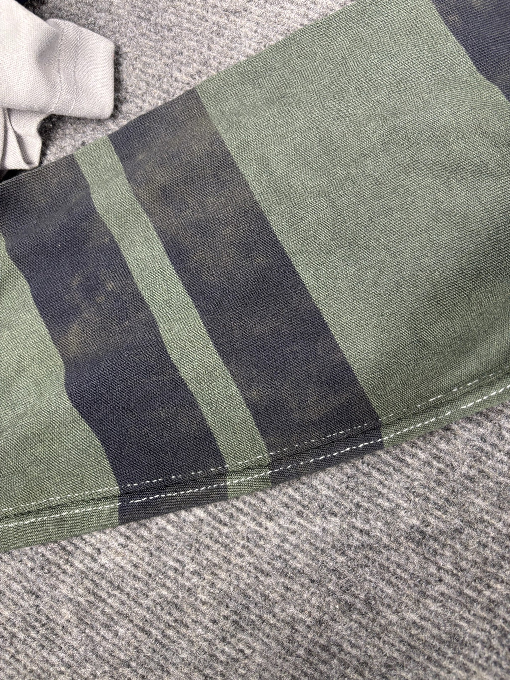 Vintage Y2K Ralph Lauren Rugby Polo Men's M Dark Green Navy Striped Small pony Collared