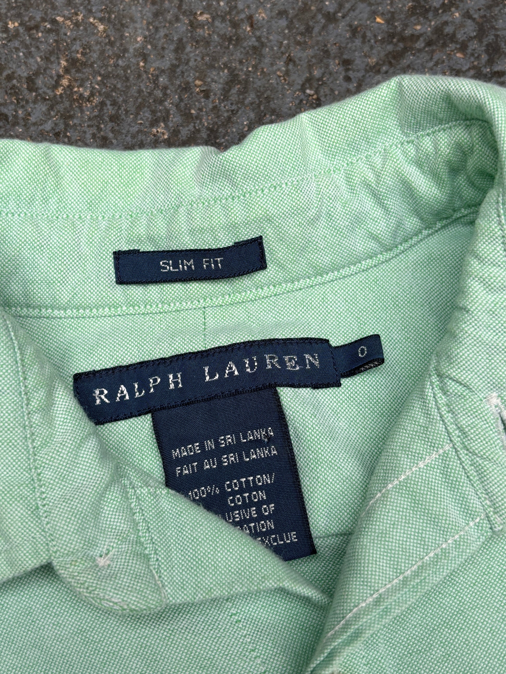 Ralph Lauren Shirt Women’s S Slim Fit Green Colour Pony Collared Button-Up