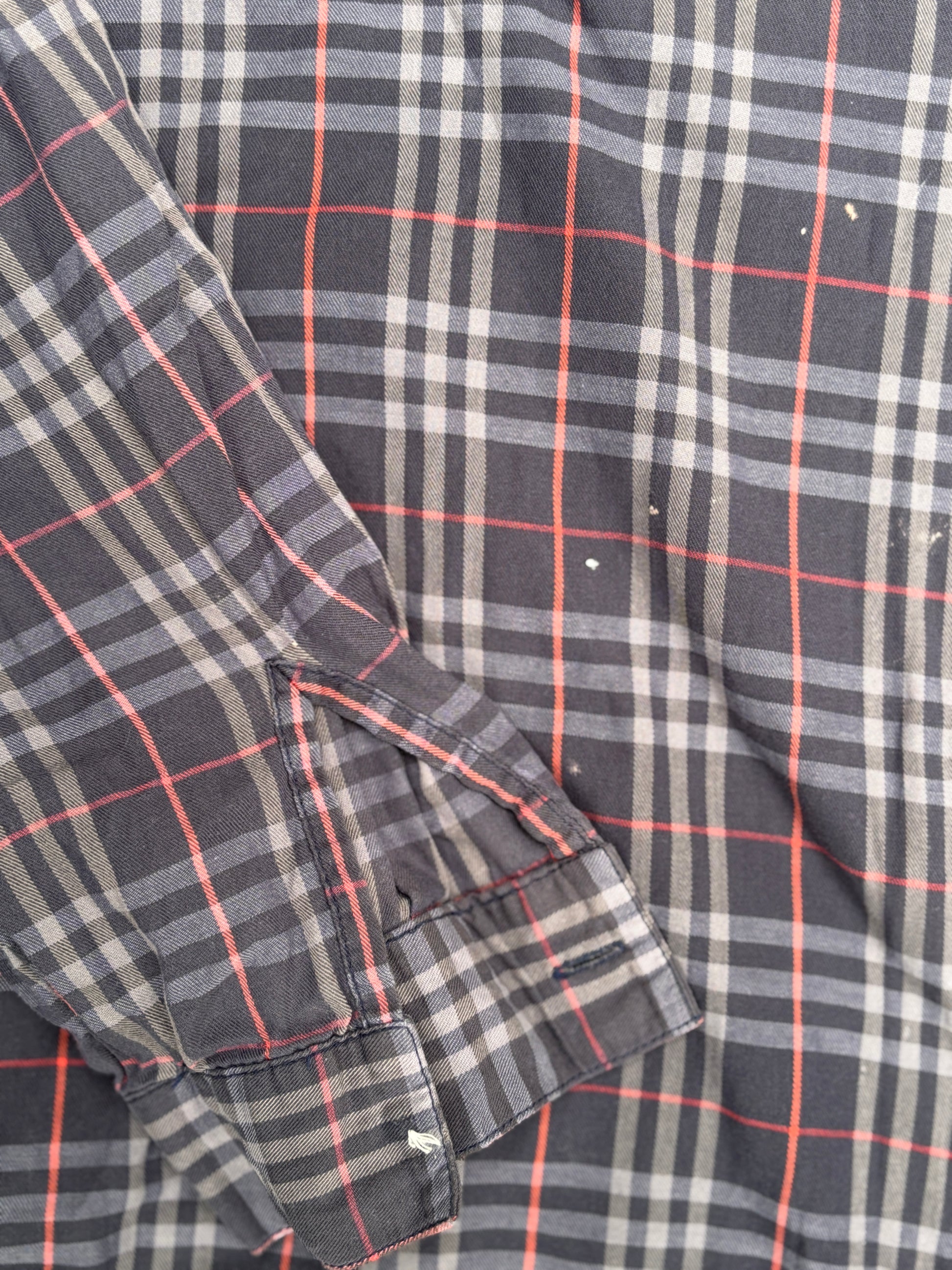 Vintage Burberry Shirt Size M Multi Check Button Up Shirt Fixer