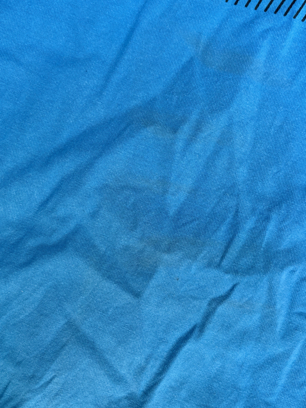 Vintage Y2K Nike T-Shirt Size L Blue Two-Tone Front Swoosh Graphic