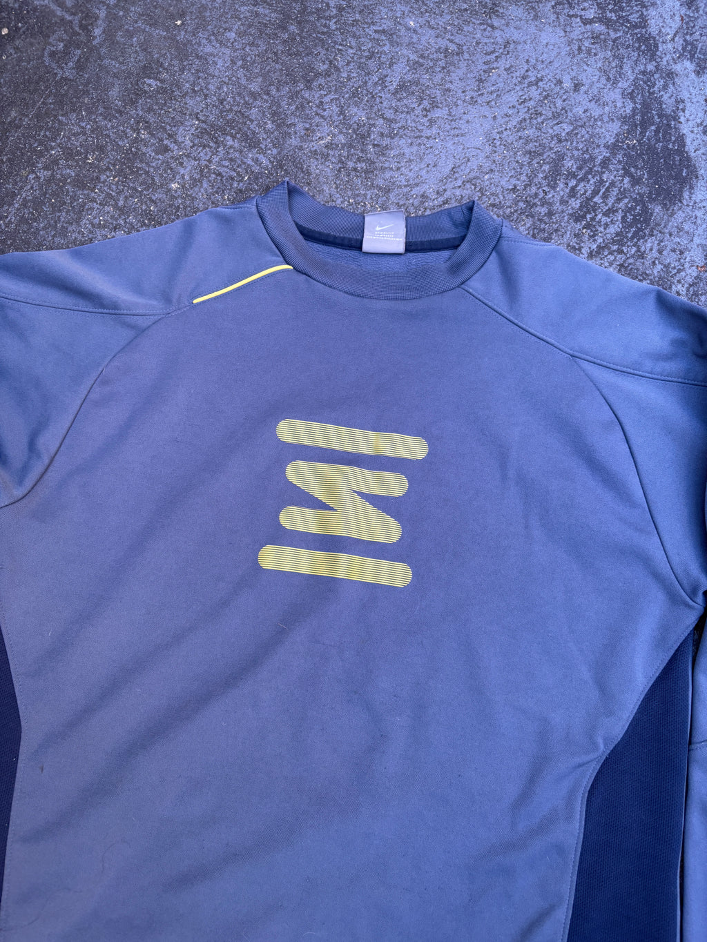 Vintage Y2K Nike Shox Jumper Size XL Grey Chest Logo Hip Swoosh Sweatshirt
