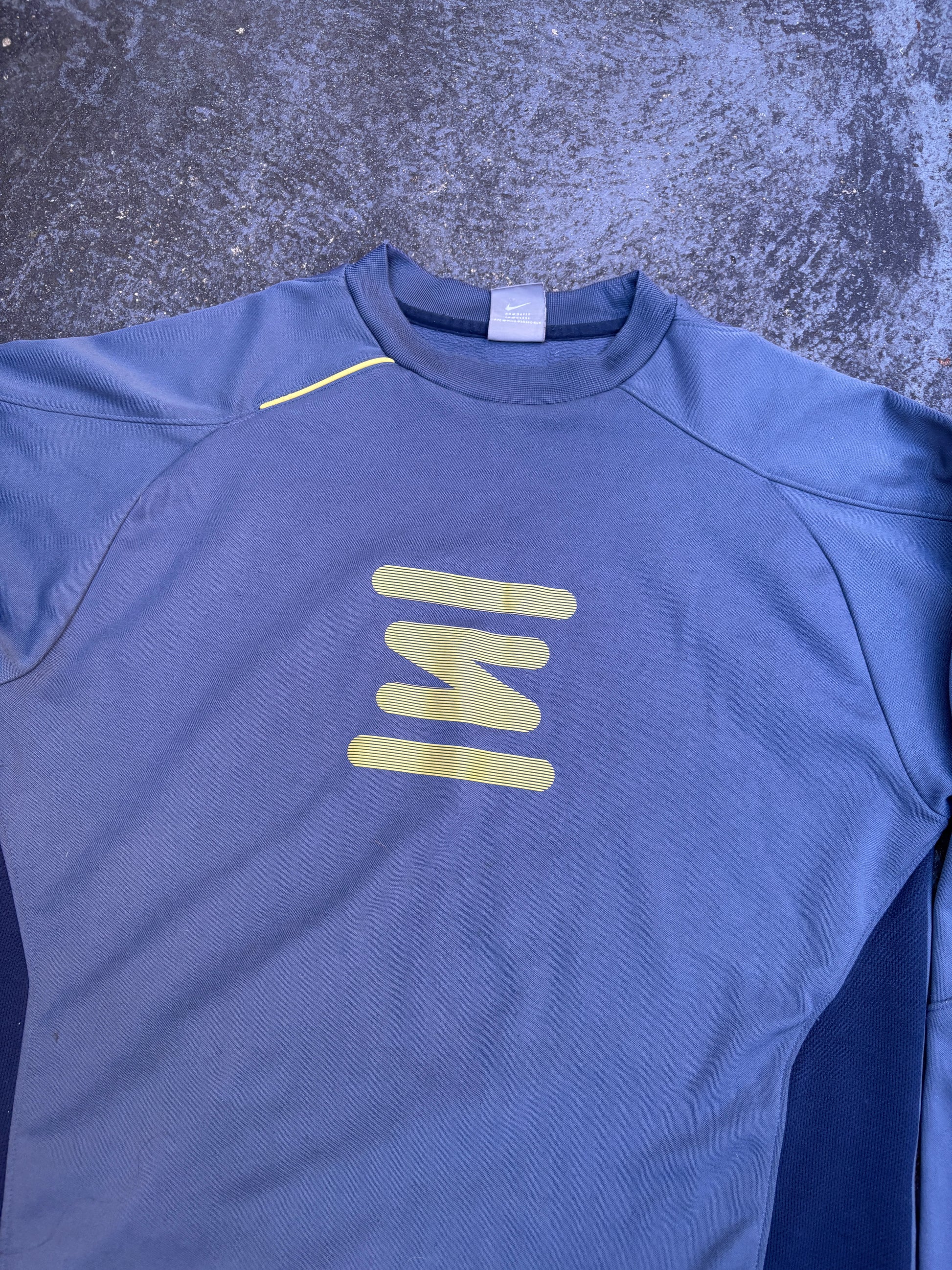 Vintage Y2K Nike Shox Jumper Size XL Grey Chest Logo Hip Swoosh Sweatshirt