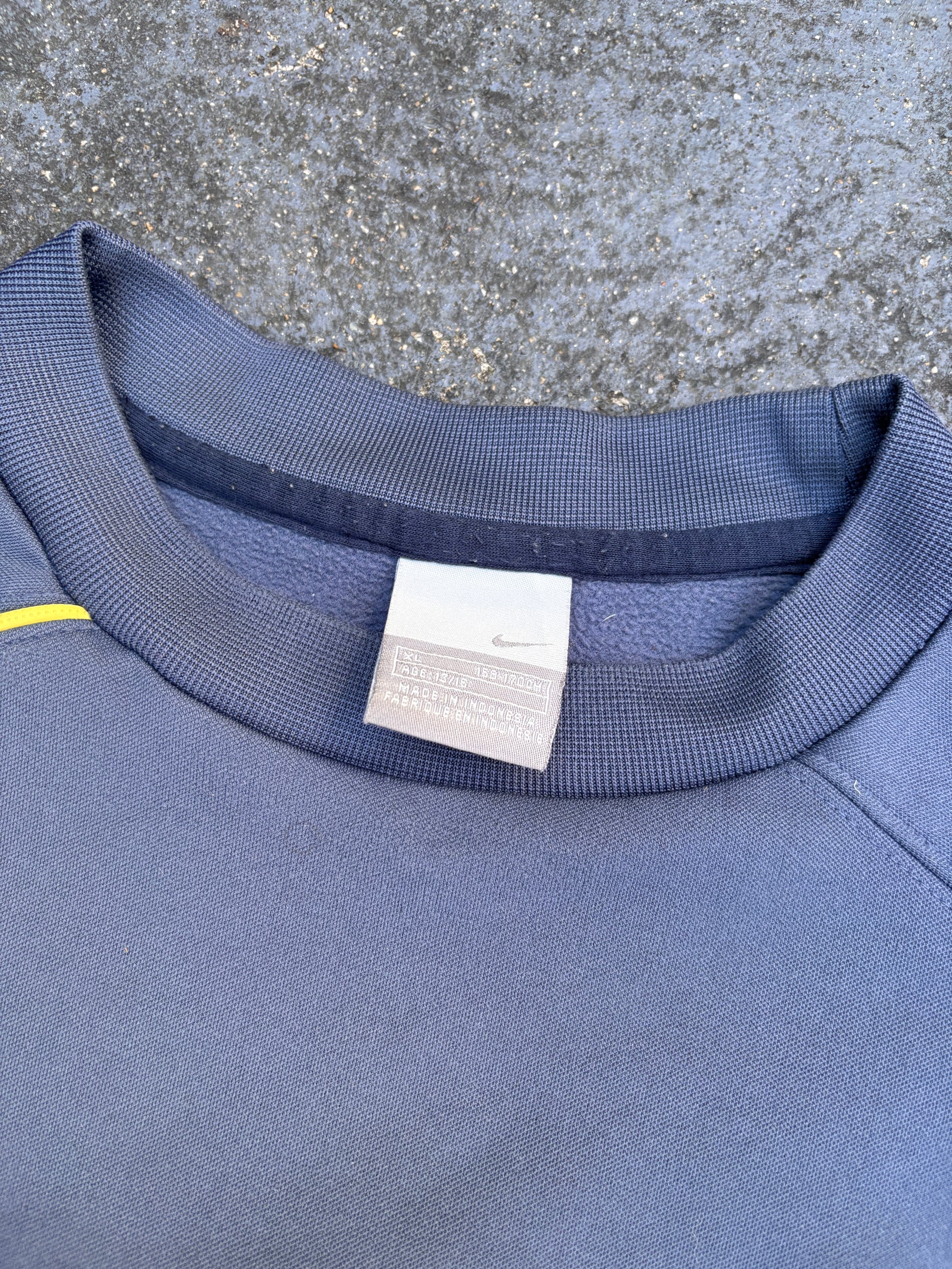 Vintage Y2K Nike Shox Jumper Size XL Grey Chest Logo Hip Swoosh Sweatshirt