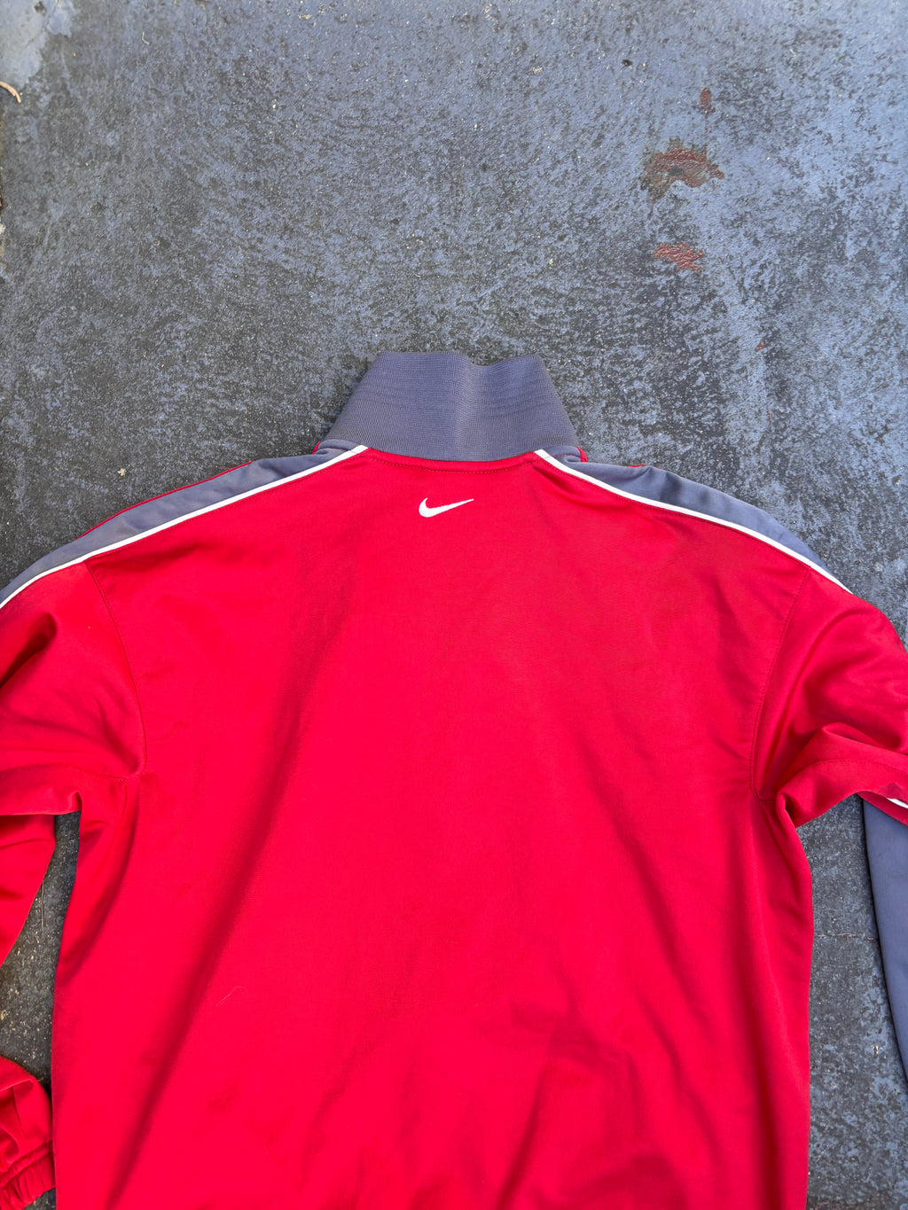 Vintage Y2K Nike Jacket Women’s Size XL Red Grey Detail Chest & Back Logos