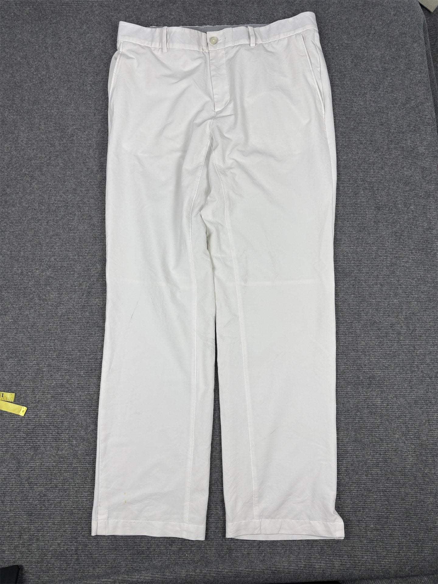 Nike Golf Track Pants Men's 34 White  x 32 Leg Grey Swoosh Trousers