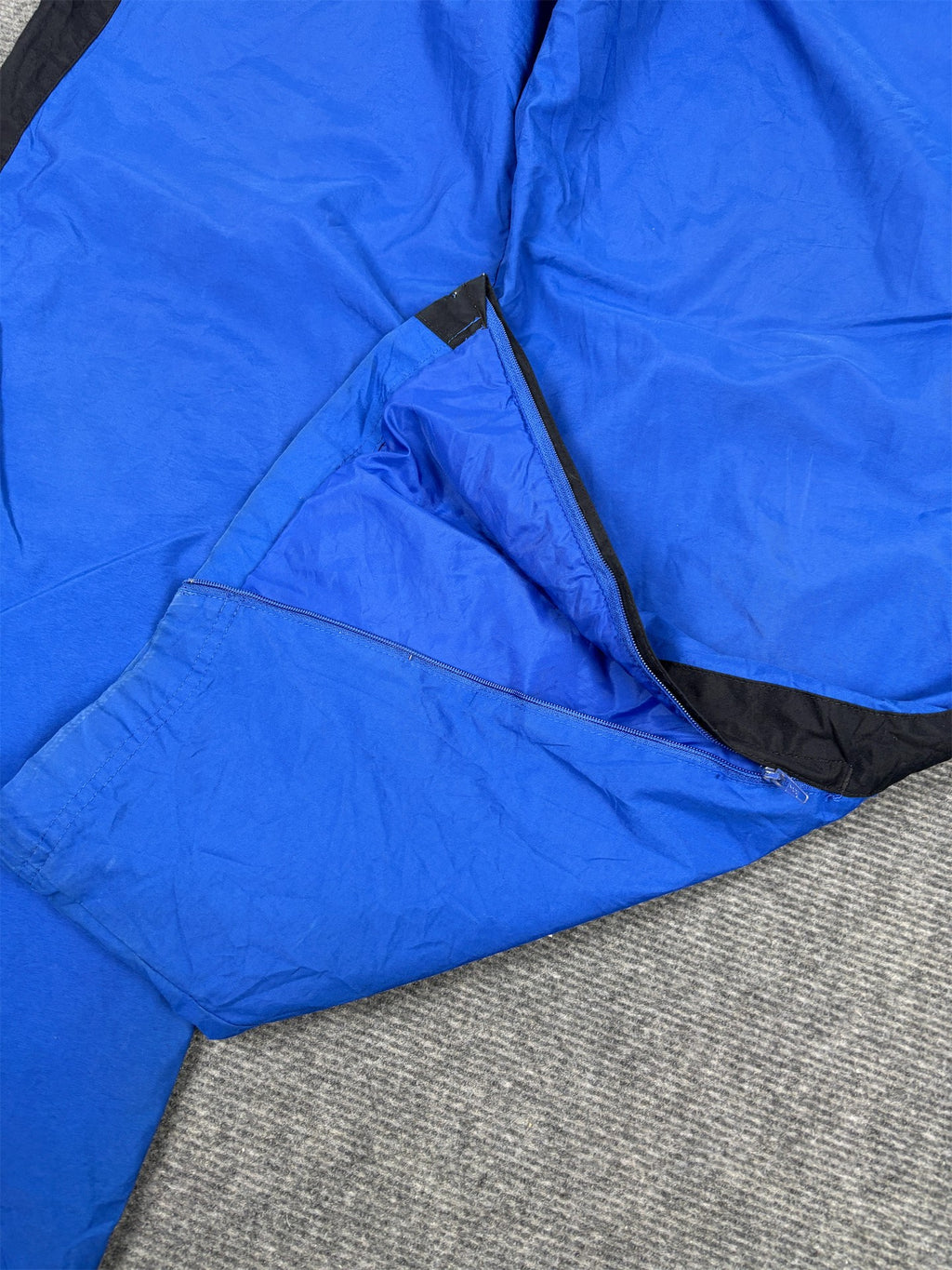 Vintage Y2K Nike Track Pants Men's M Blue Black Red Swoosh Baggy Joggers