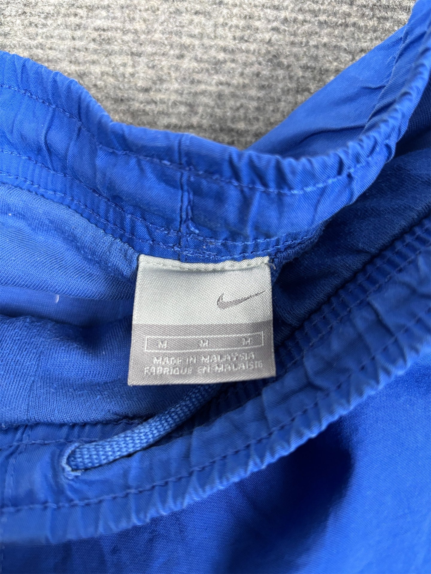 Vintage Y2K Nike Track Pants Men's M Blue Black Red Swoosh Baggy Joggers