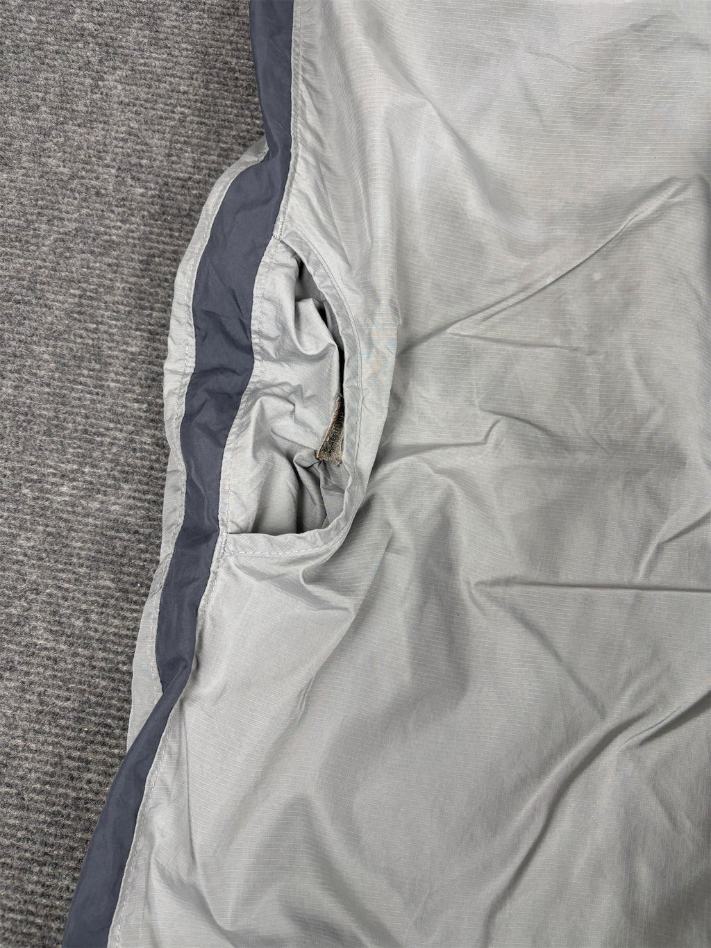 Vintage Y2K Nike Track Pants Men's XL Grey Orange Swoosh Joggers