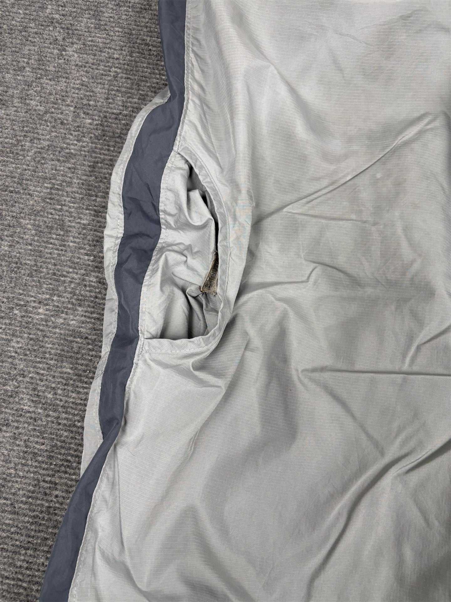 Vintage Y2K Nike Track Pants Men's XL Grey Orange Swoosh Joggers