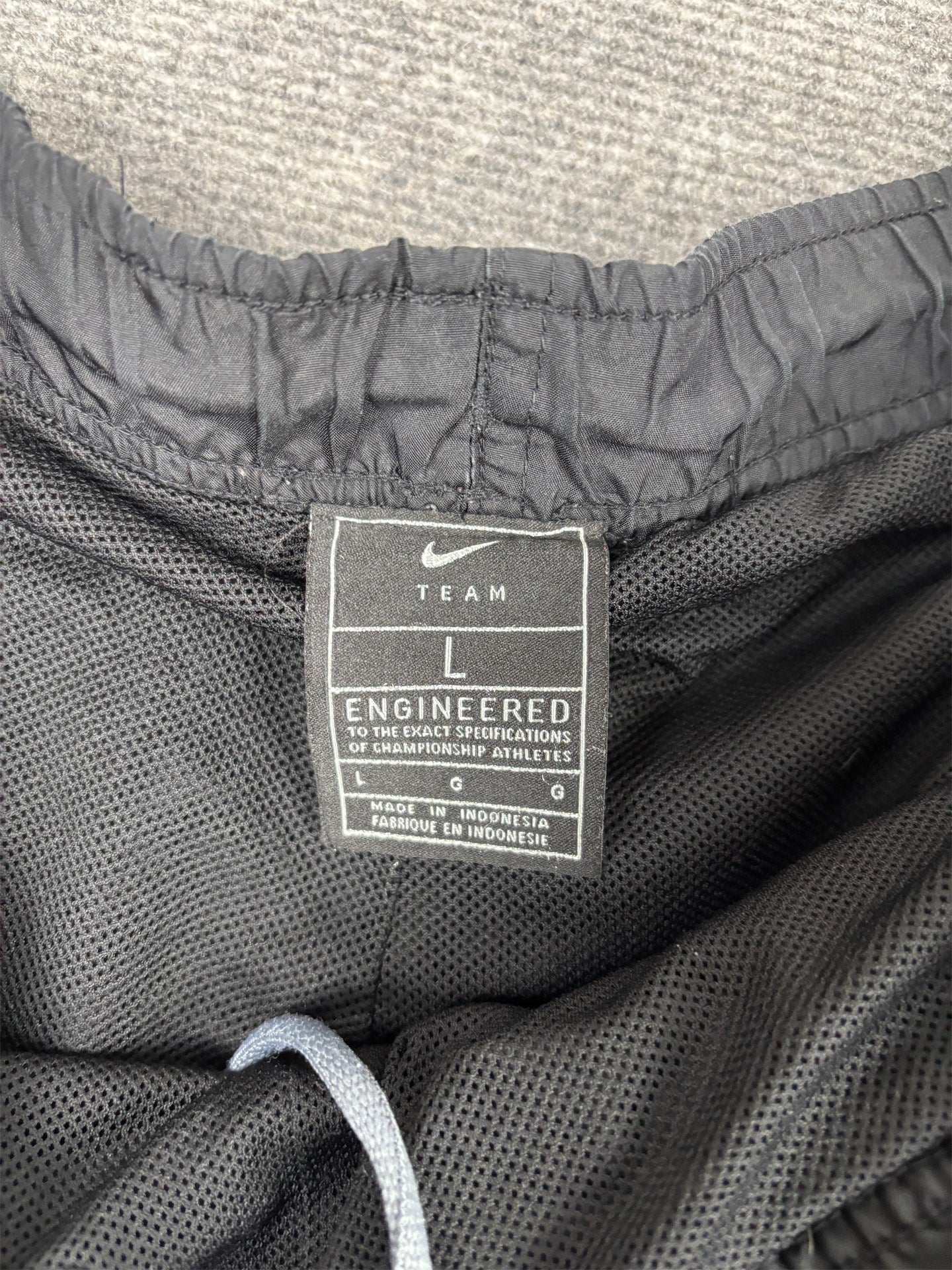 Vintage Y2K Nike Basketball Cargo Track Pants Men's L Black Grey Zip Off Rare