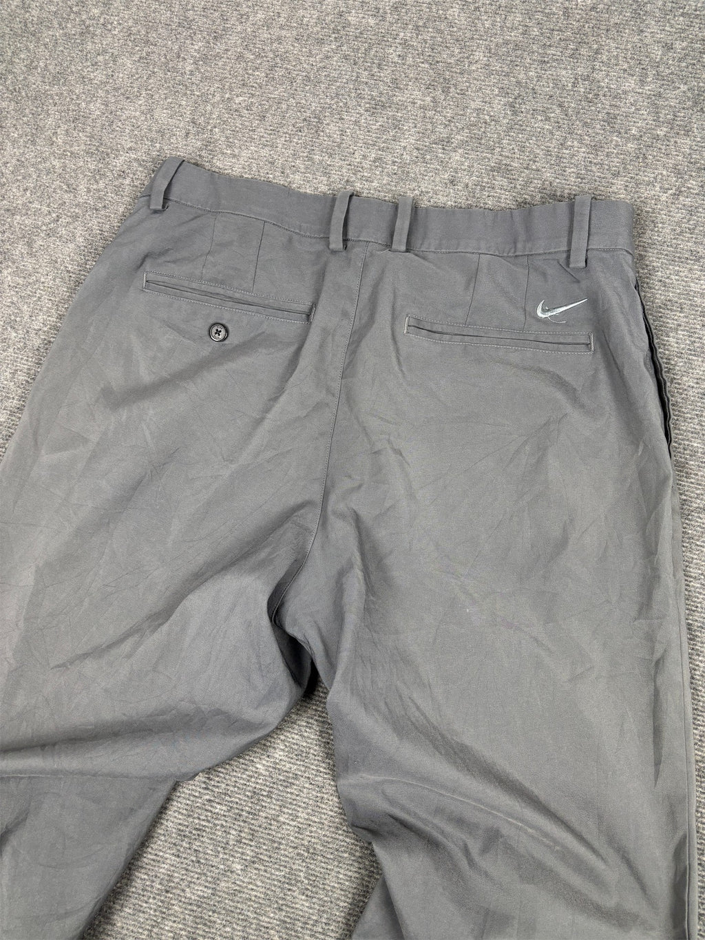 Nike Golf Track Pants Men's L Grey Swoosh Classic Trousers