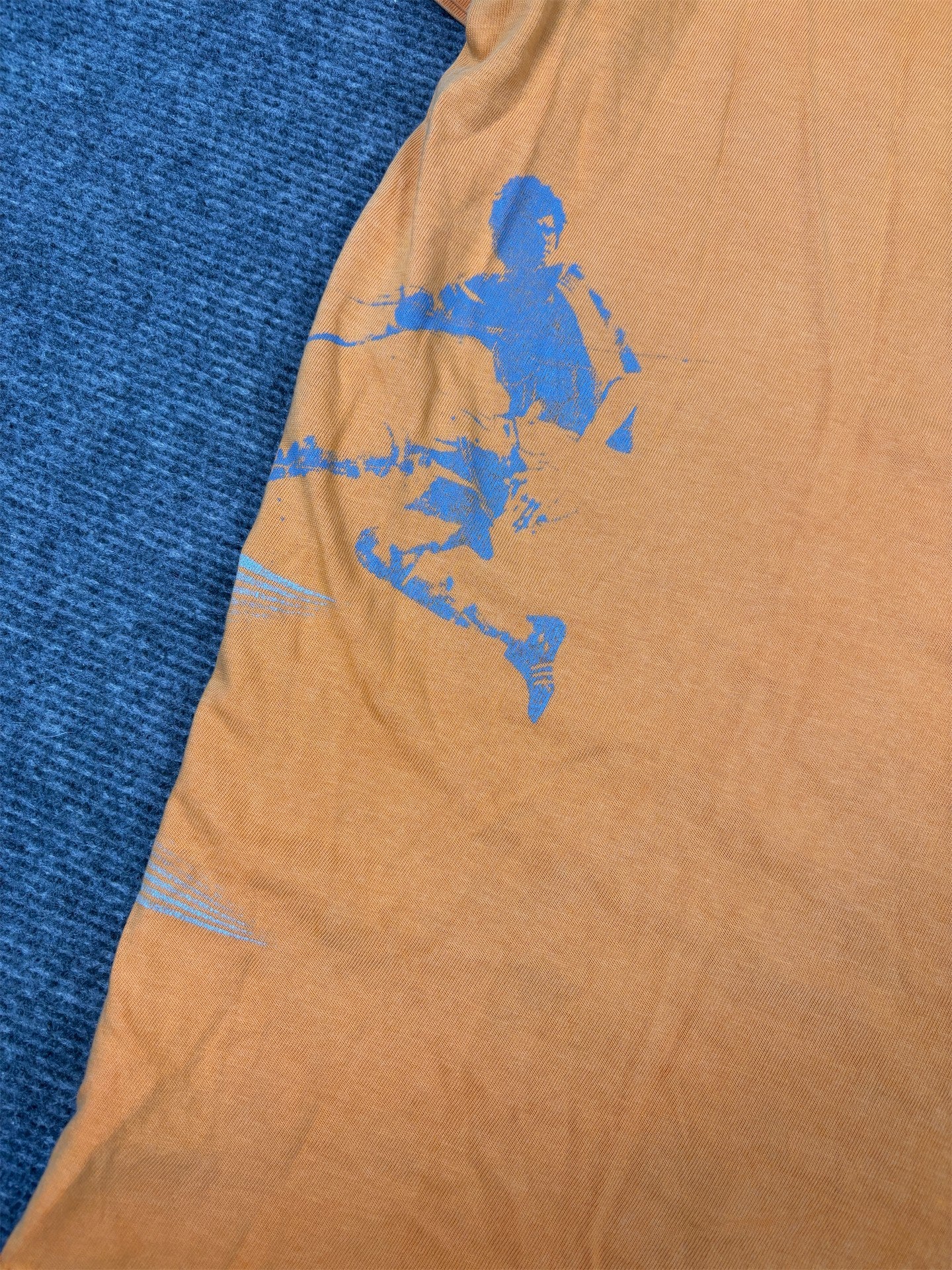 Vintage Y2K Adidas T-shirt Women's M Orange Grey Germany FIFA World Cup Tee Crew Neck