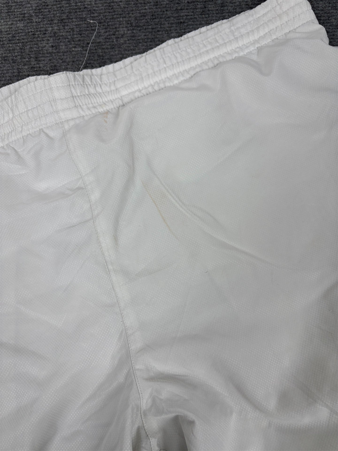Lacoste Track Pants Mens M White Embroidered Crocodile Ankle Zip Joggers