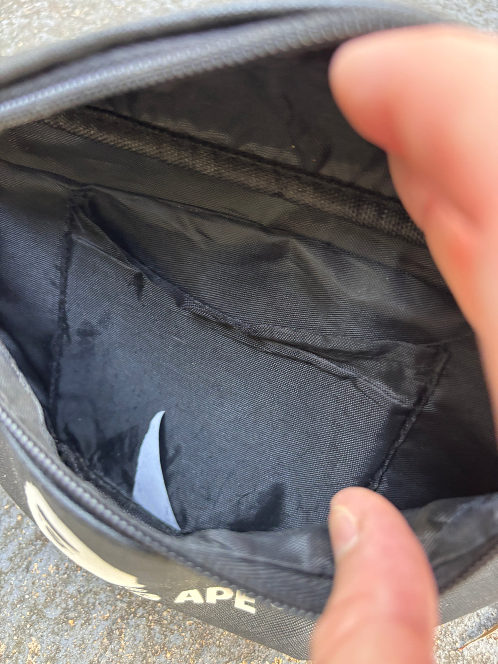 2019 A Bathing Ape BAPE Waist Bag Black White Logo Spring Collection Bum Bag