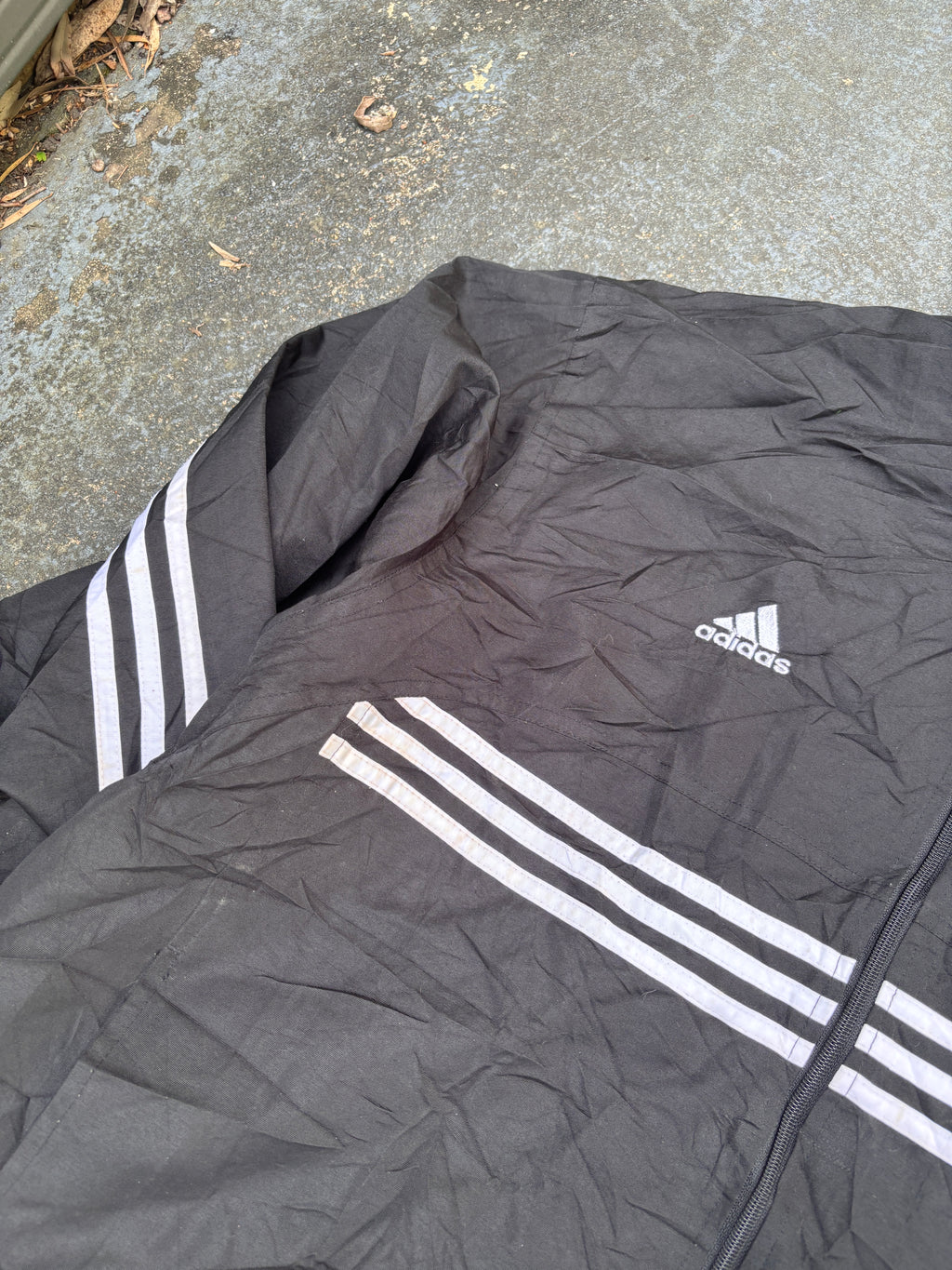 Vintage Y2K Adidas Jacket Size M Black 04 Athens Olympics NBC Nylon Windbreaker