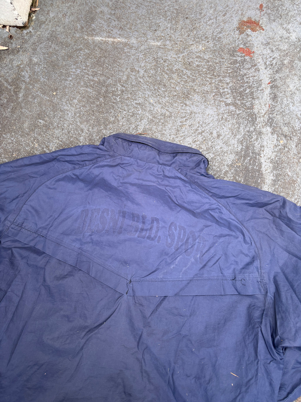Vintage Y2K Nike Air Jacket Size XL Navy Spell Out Nylon Full Zip Windbreaker