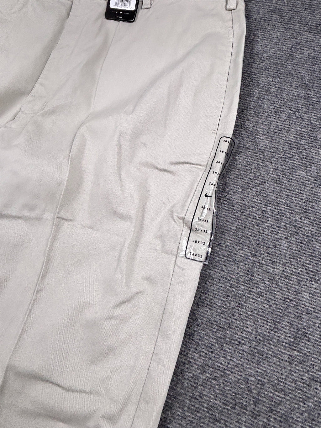 Vintage Y2K Nike Golf Pants Men's XXL Stone Beige Baggy Pleated Trousers