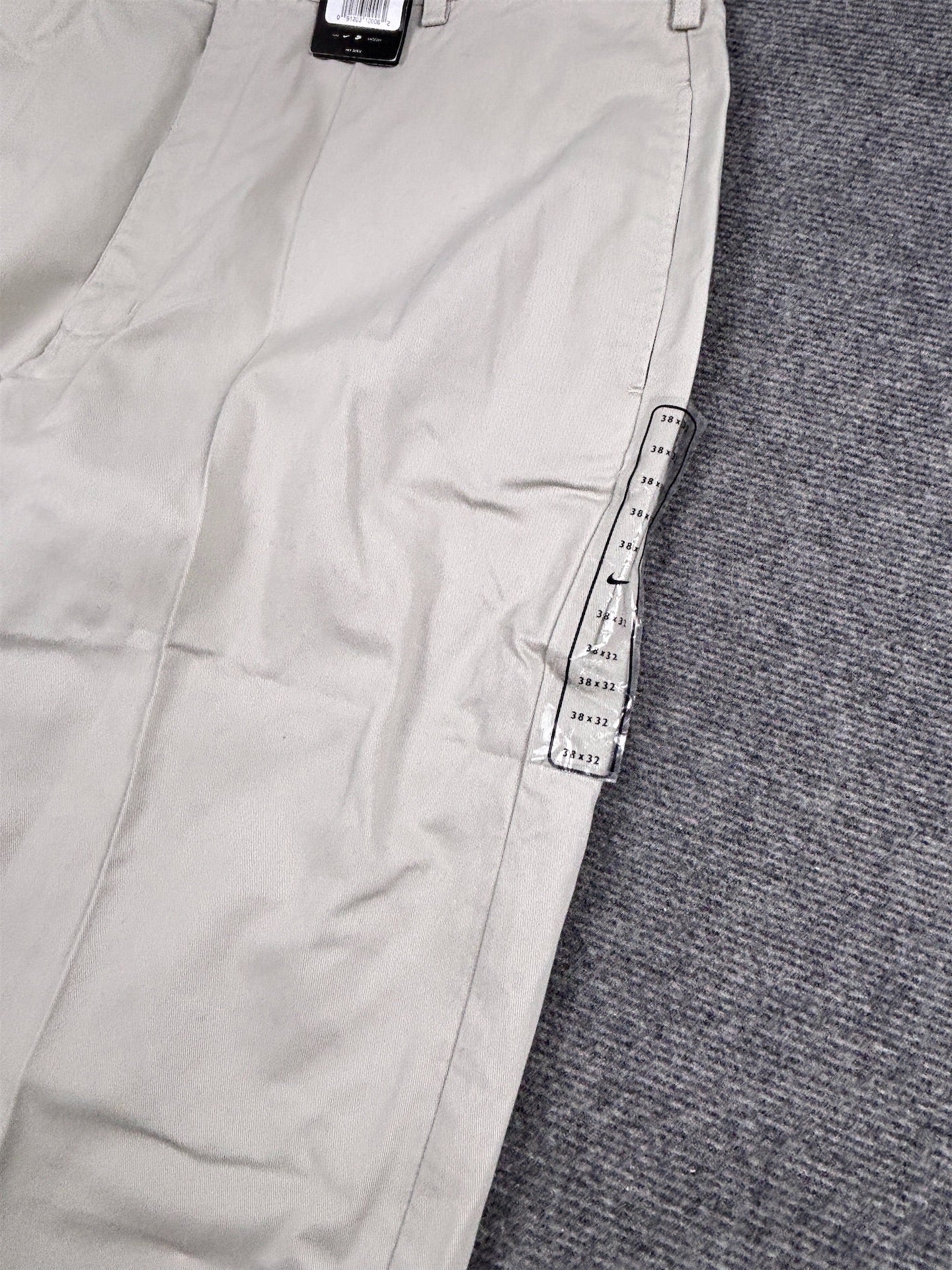 Vintage Y2K Nike Golf Pants Men's XXL Stone Beige Baggy Pleated Trousers