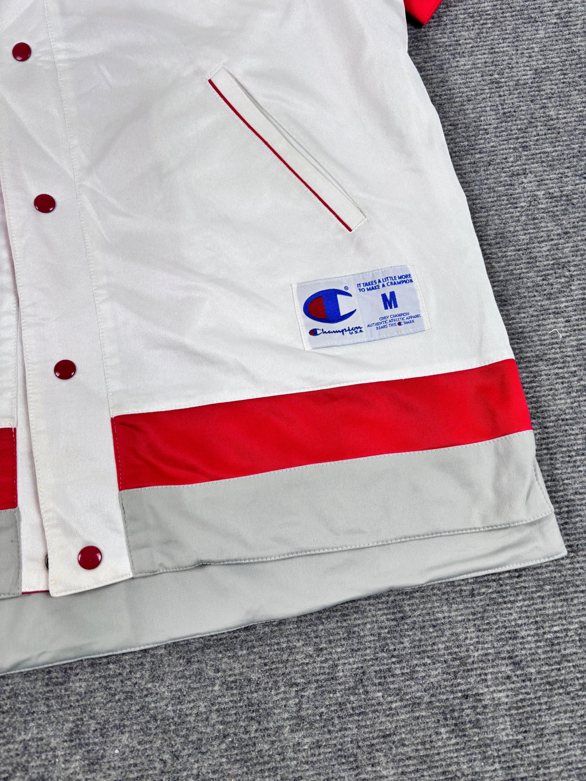 Vintage 90s Champion Pro Warm Up Jersey Men's M Oversized