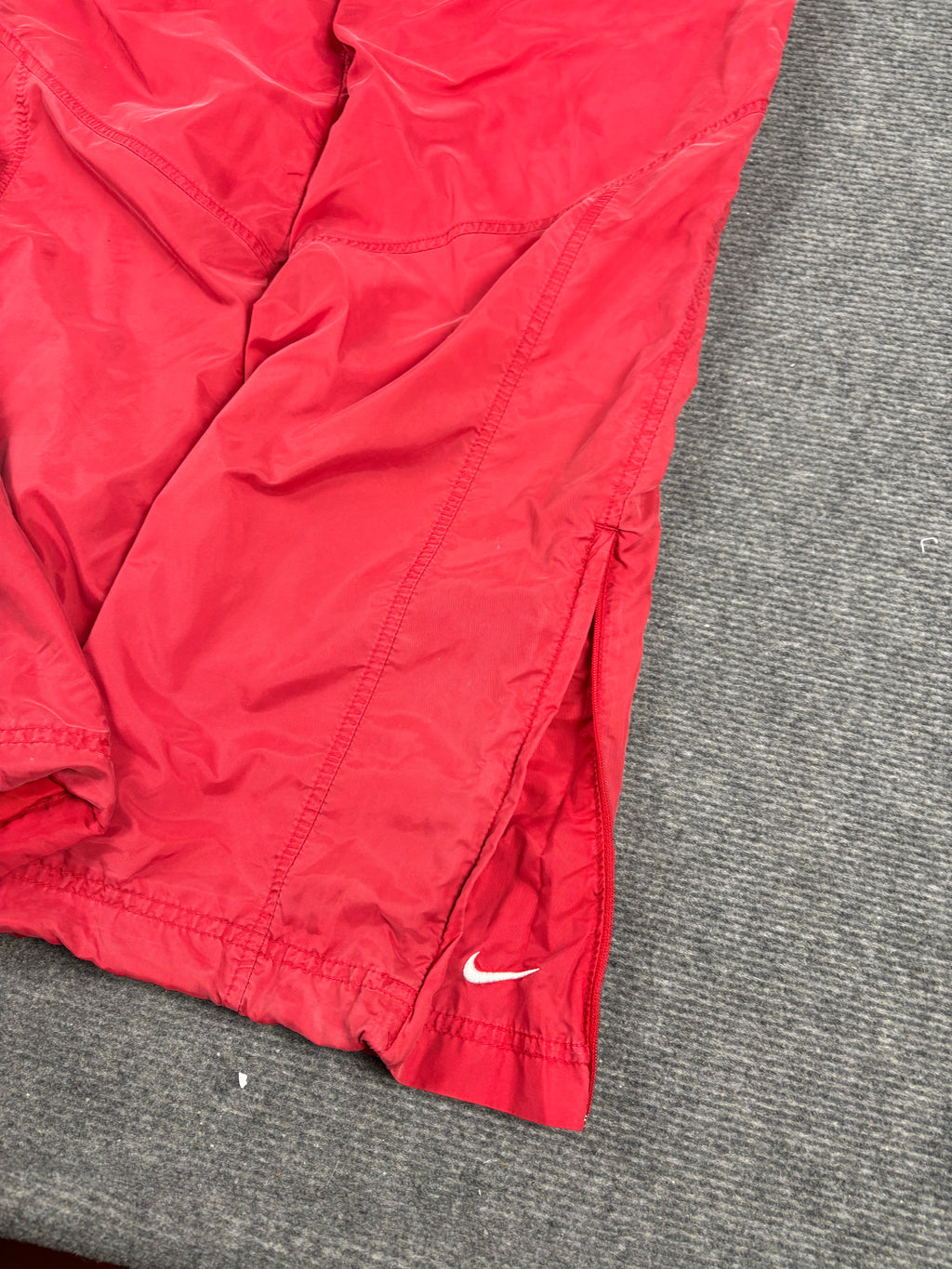 Vintage Y2K Nike Track Pants Men's M Red White Ankle Swoosh