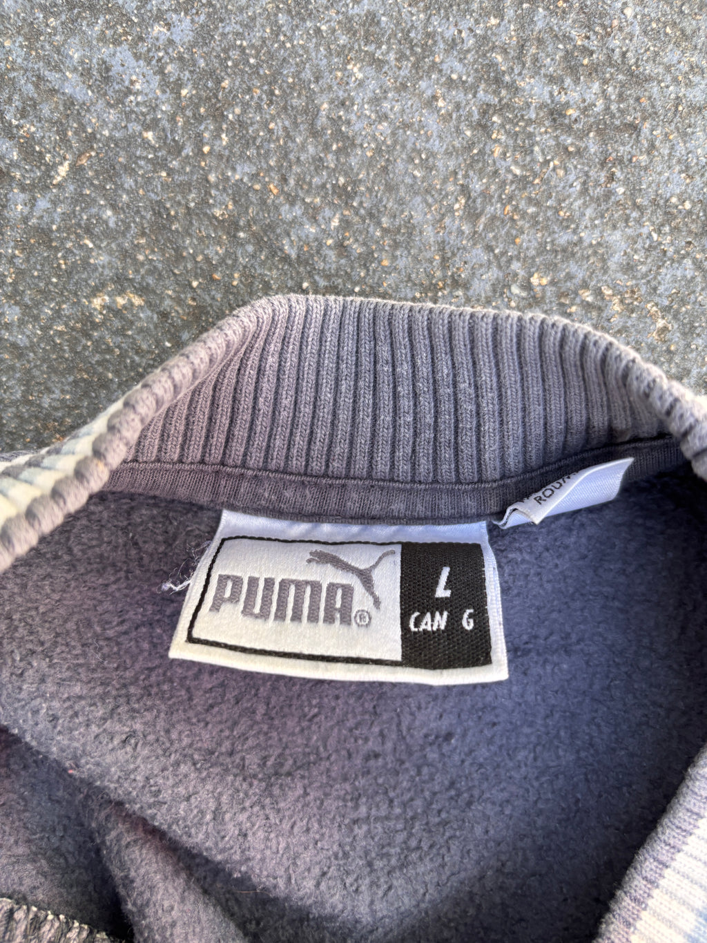 Vintage Y2K Puma Everton FC Jumper Size L Blue Grey Badge Logo Football Sweatshirt