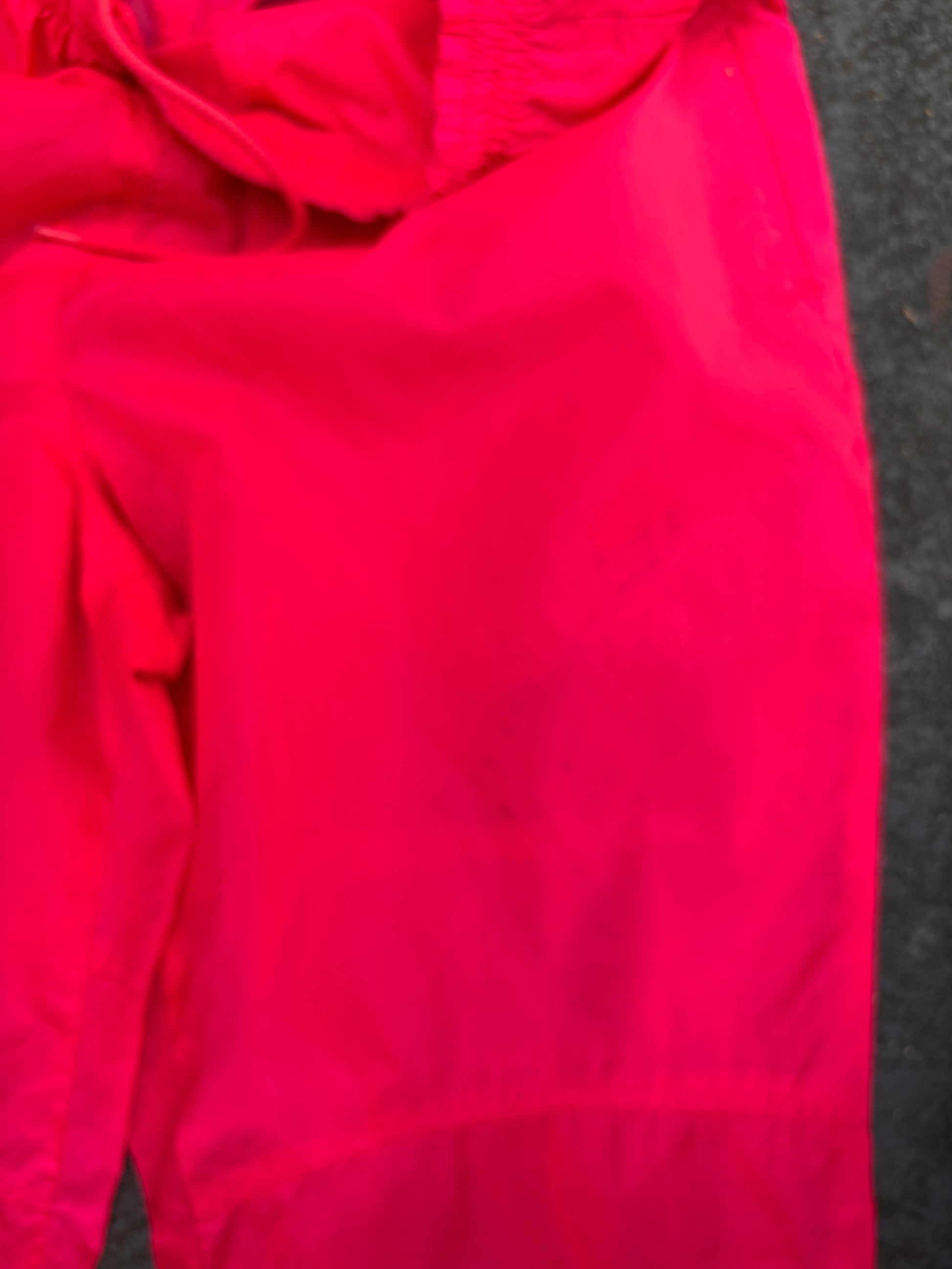 Vintage 80s/90s Nike Track Pants Size M Fluro Pink Blue Cuffed Nylon Windbreakers