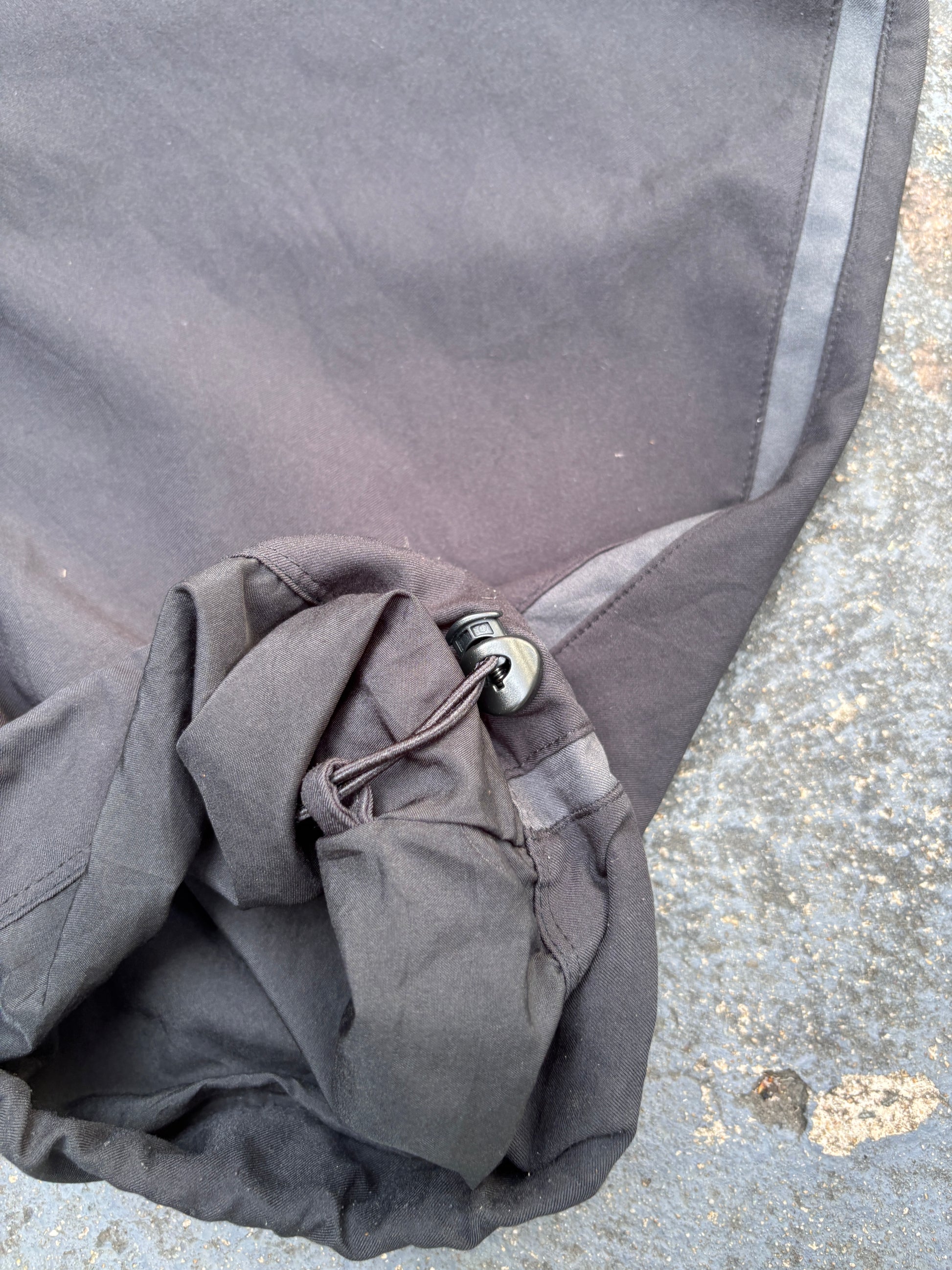 Nike Dri-Fit Track Pants Size XXL Black School Team Logo Wide Leg Ankle Zip