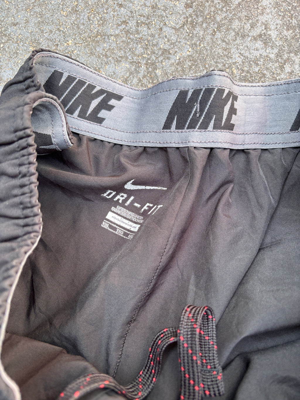 Nike Dri-Fit Track Pants Size XXL Black School Team Logo Wide Leg Ankle Zip