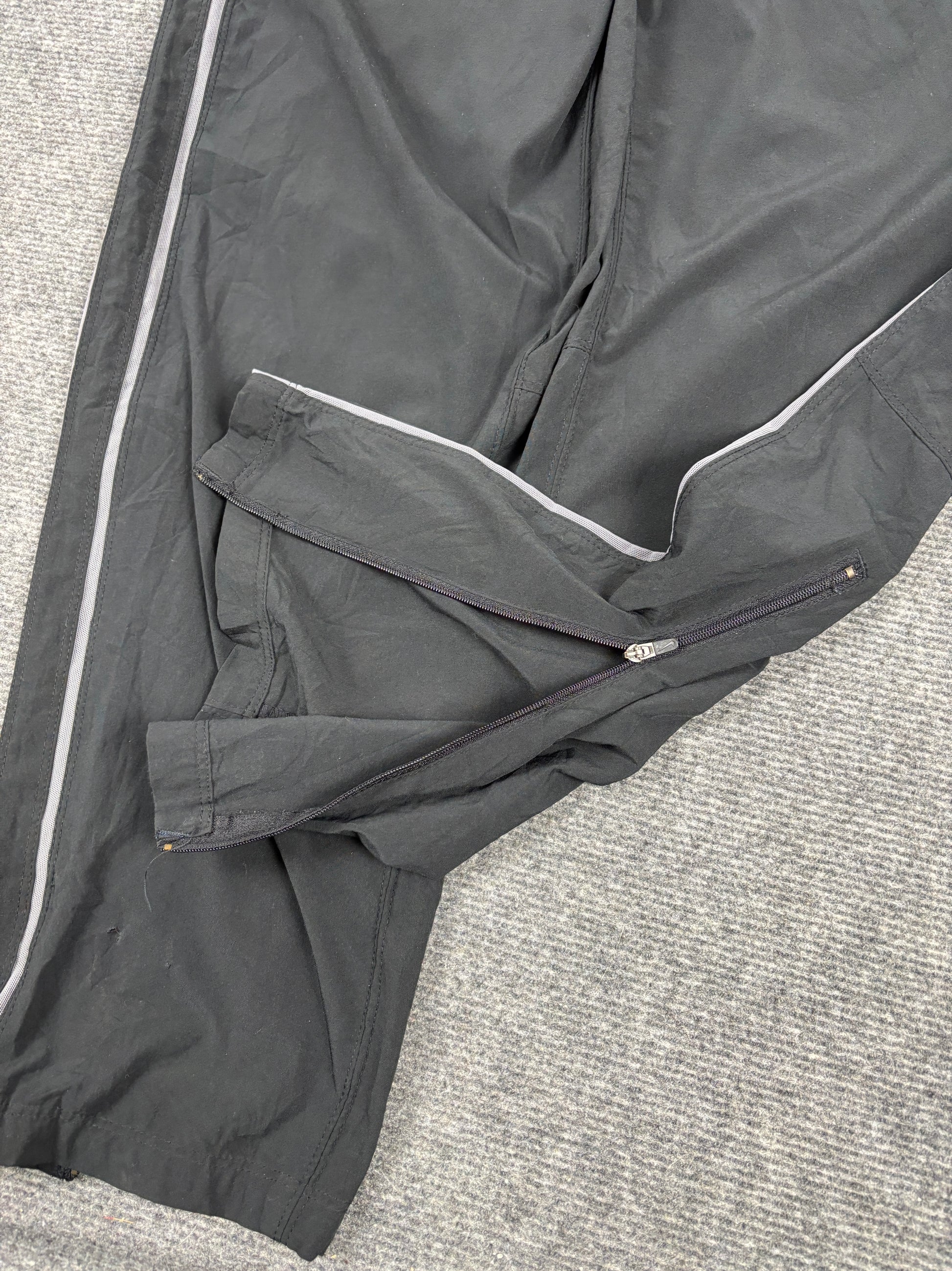 Vintage Nike Dri-Fit Track Pants Men's Medium Black Baggy Trackies