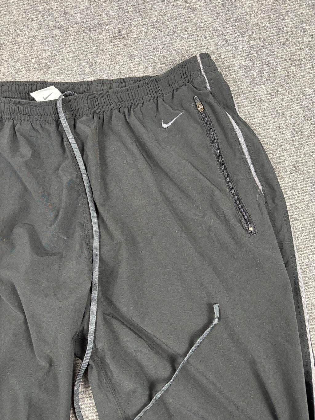 Vintage Nike Dri-Fit Track Pants Men's Medium Black Baggy Trackies