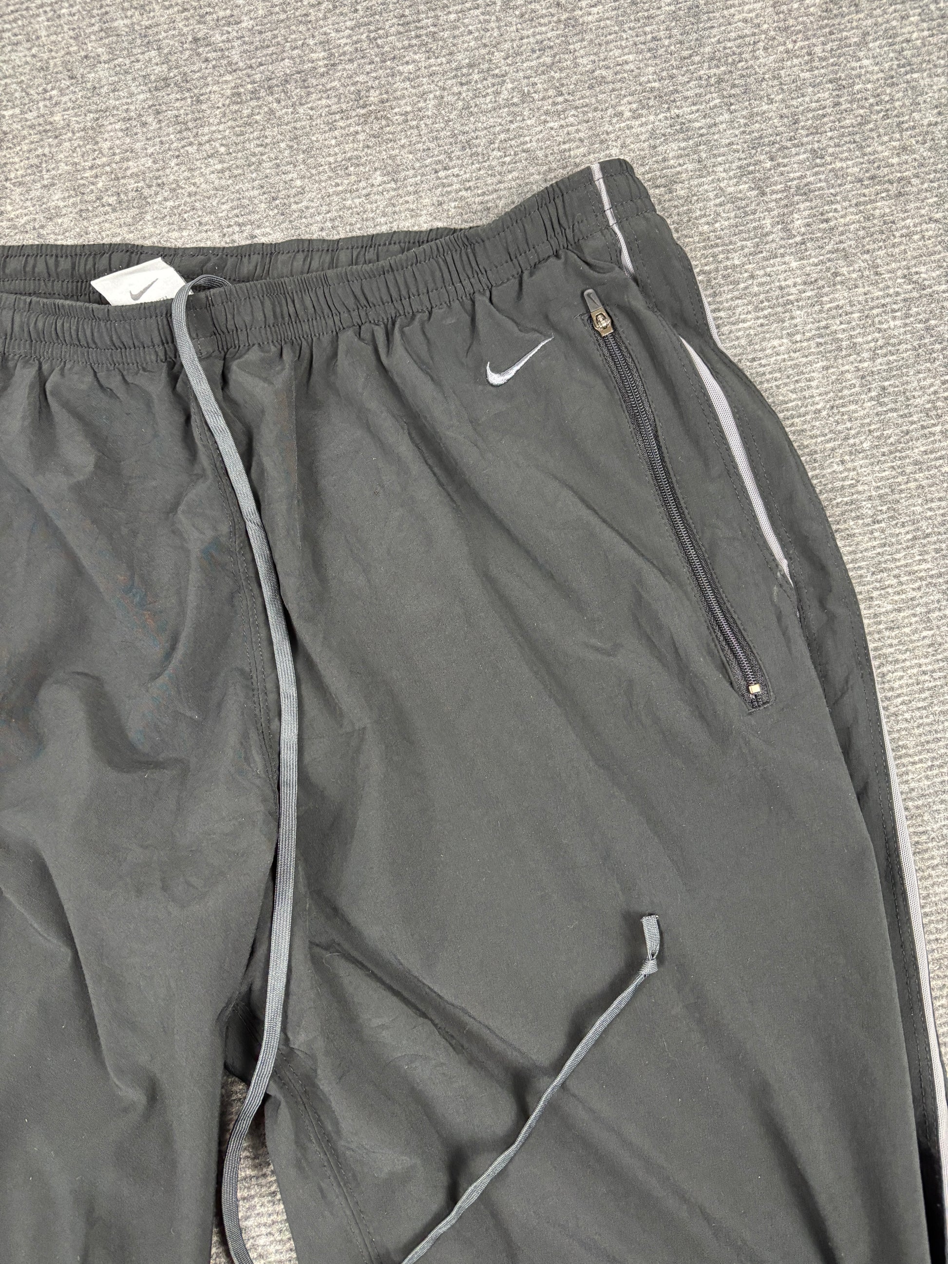 Vintage Nike Dri-Fit Track Pants Men's Medium Black Baggy Trackies