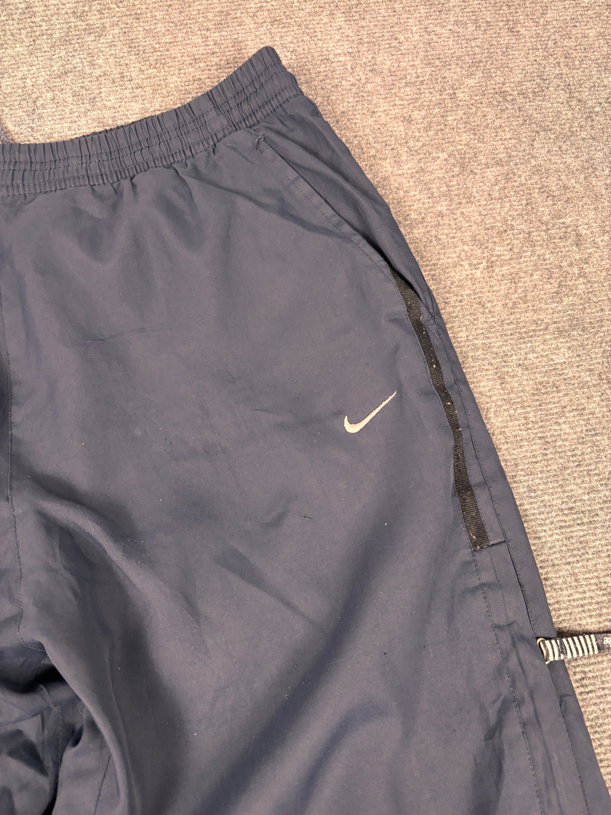 Vintage Nike Track Pants  Men's Large Navy Blue Baggy Style