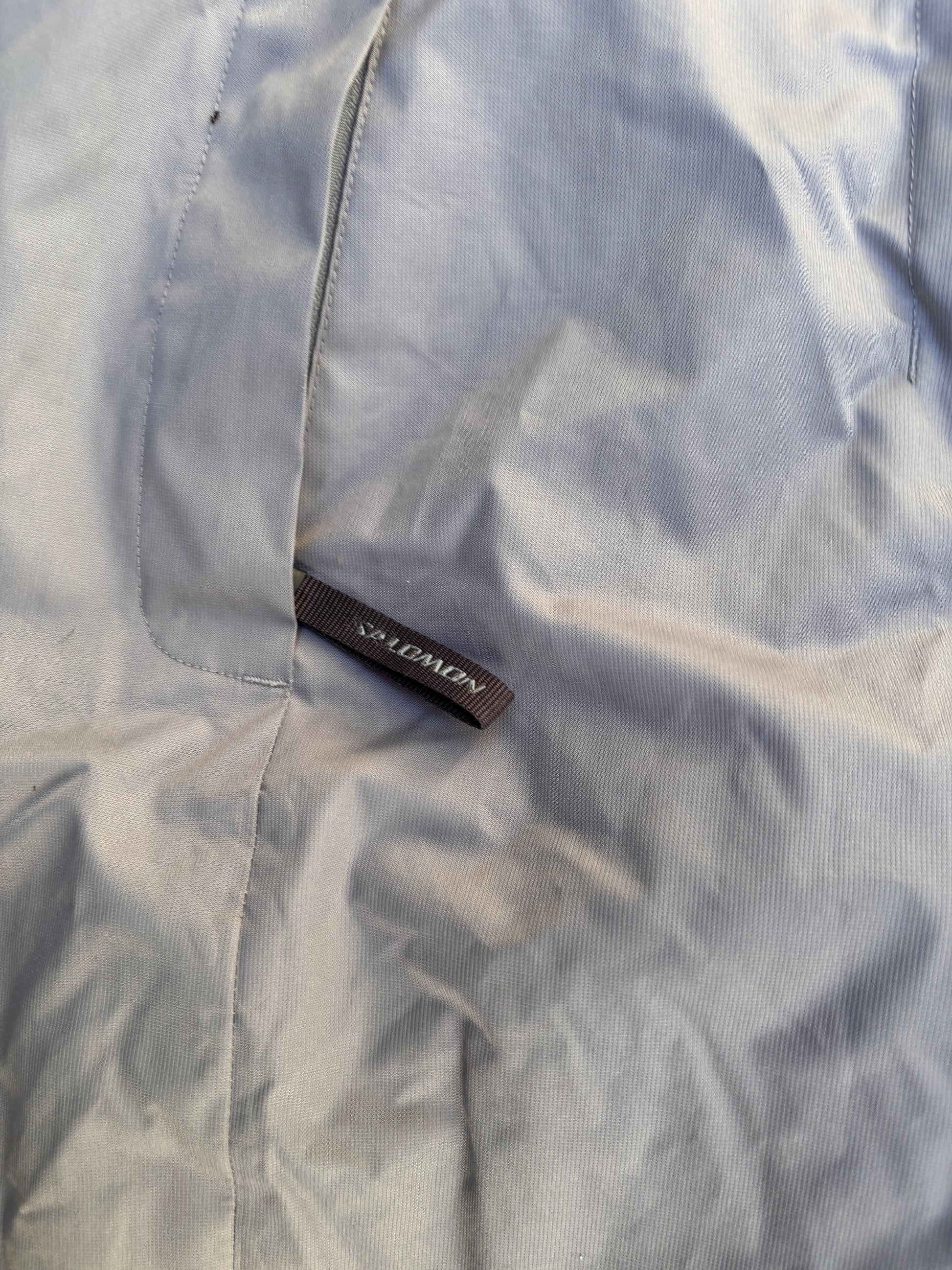 Vintage Y2K Salomon Track Pants Size S Grey Wide Leg Ski Hiking Outdoor Style