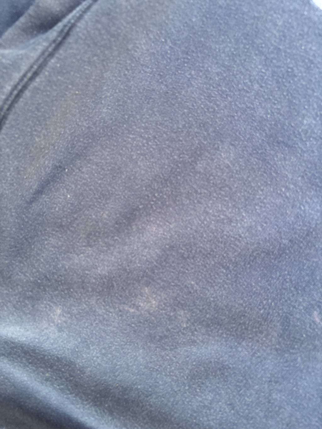 Vintage Y2K Nike Jumper Size M Navy Large Front Swoosh Sun Faded Sweatshirt