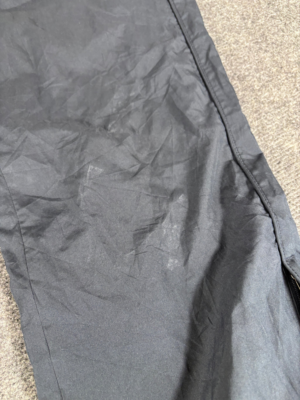 Vintage Late Y2K / 10s Nike Track Pants Size M Navy White Swoosh Wide Leg Classic