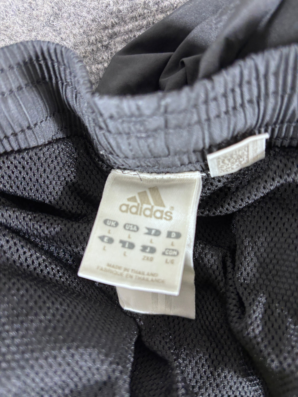 Vintage Y2K Adidas Track Pants Size L Black White 3-Stripes Nylon Windbreakers