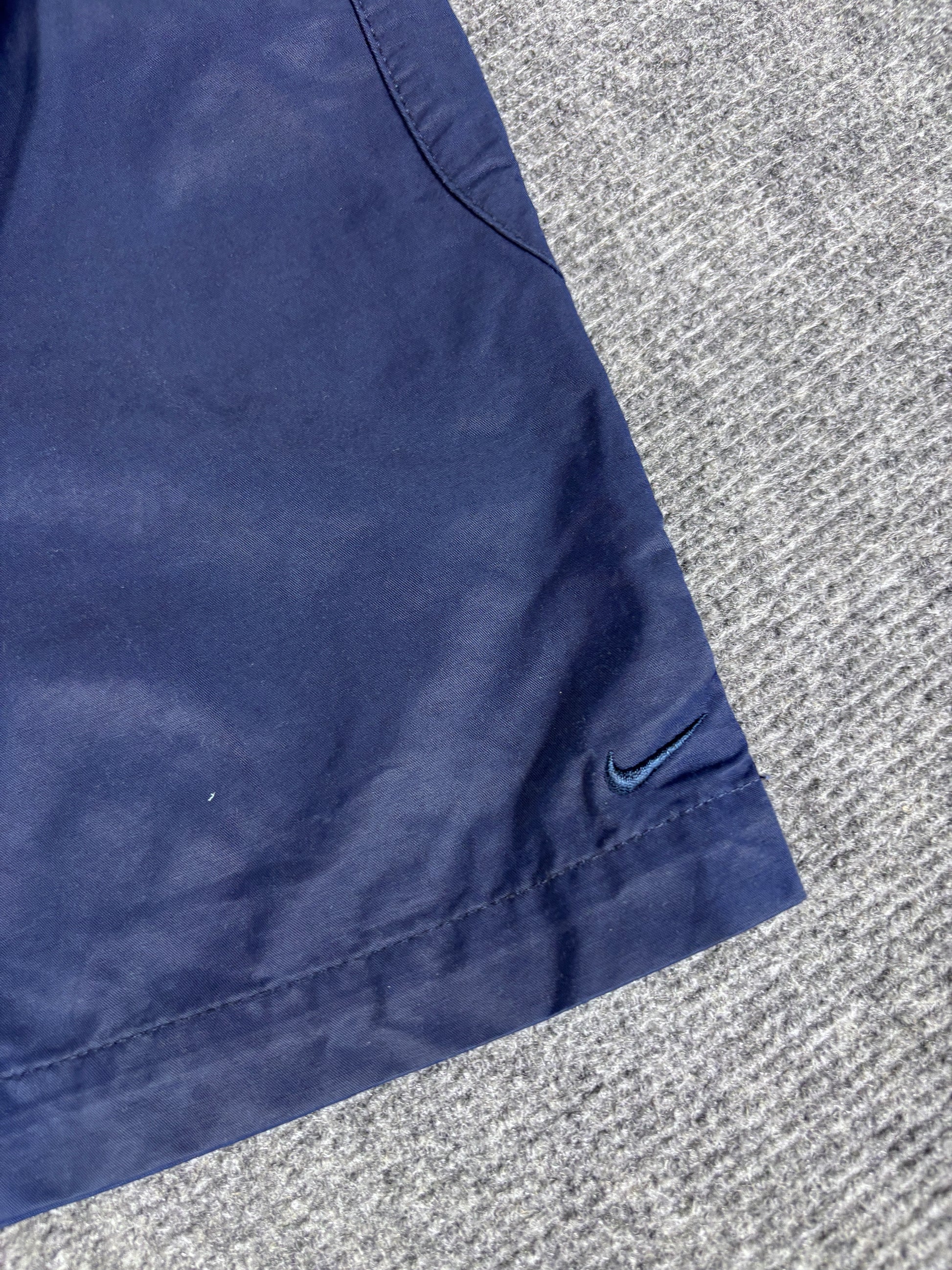 Vintage Y2K Nike 3/4 Track Pants Women's Size S Double Blue Nylon Windbreakers