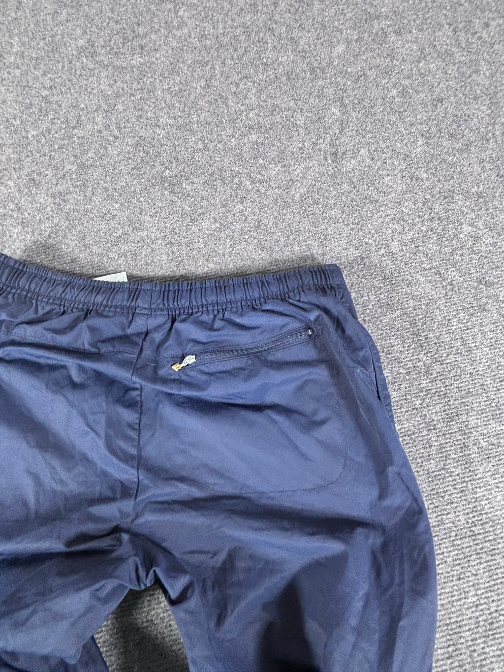 Vintage Y2K Nike 3/4 Track Pants Women's Size S Double Blue Nylon Windbreakers