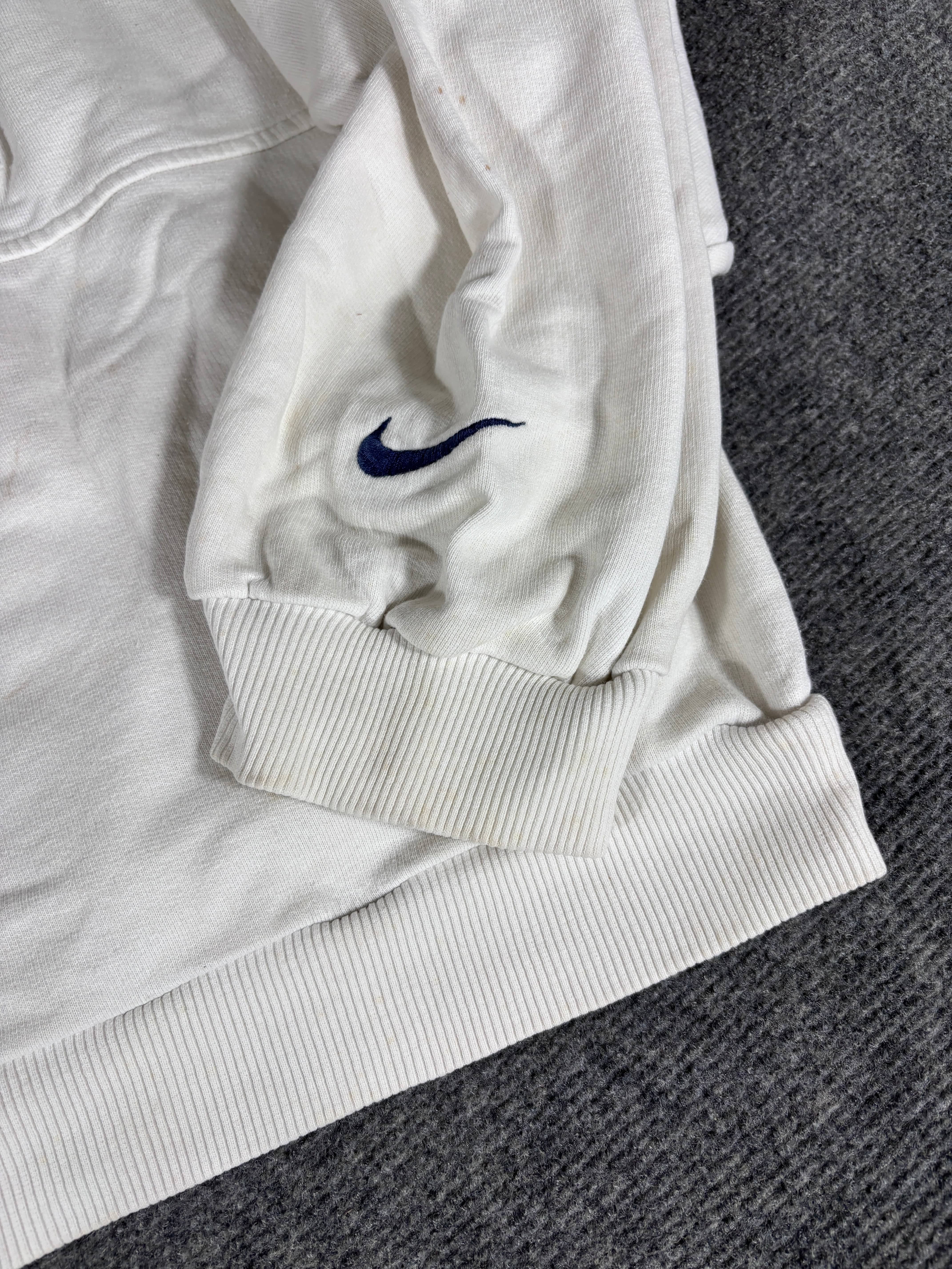 nike white sweater vintage