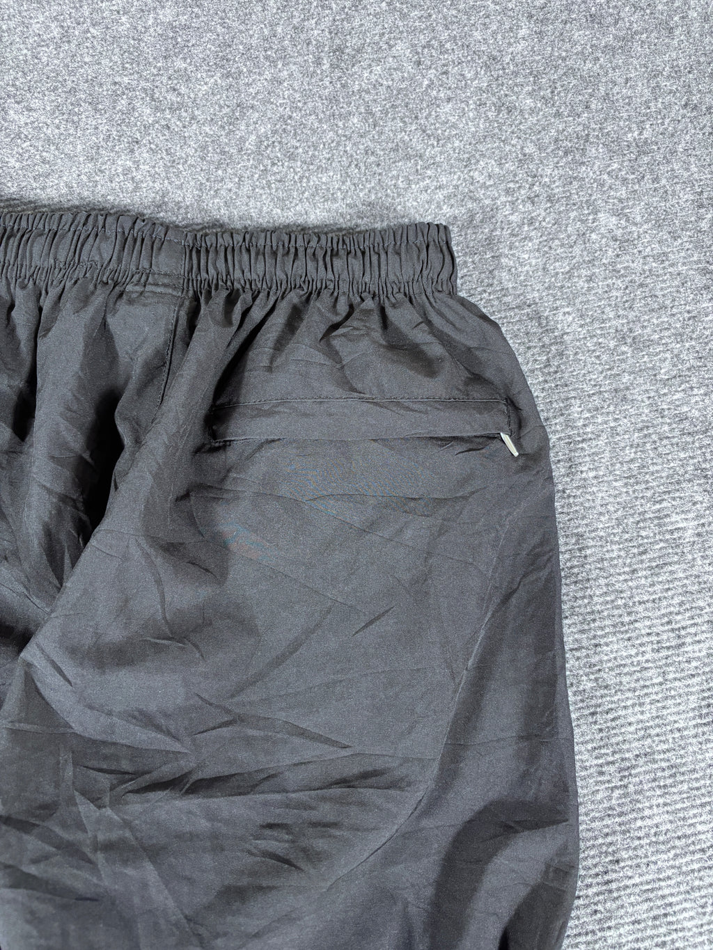 Vintage Y2K Nike Track Pants Size S Black Gold Detail Swoosh 7/8 Length