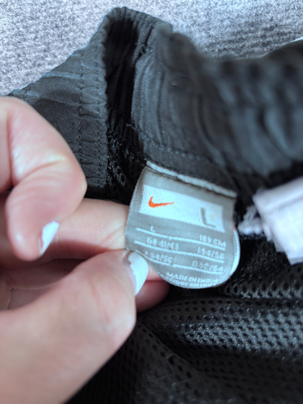 Vintage Y2K Nike T90 Football Track Pants Size L Black White Wide Leg Baggy 7/8 Length