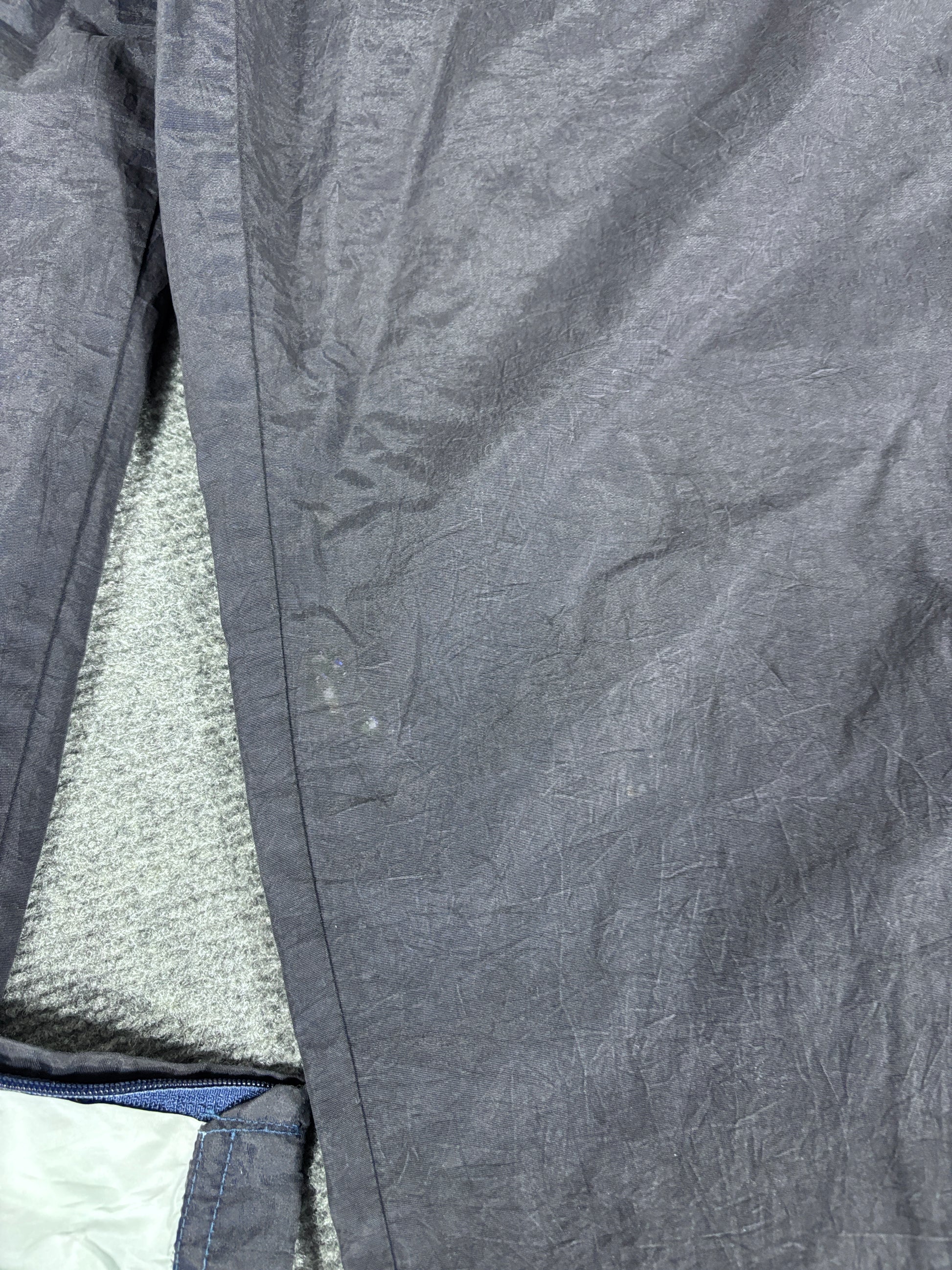 Vintage 90s Nike Track Pants Men’s XL Navy Badge Logo Wide Leg Parachute Style