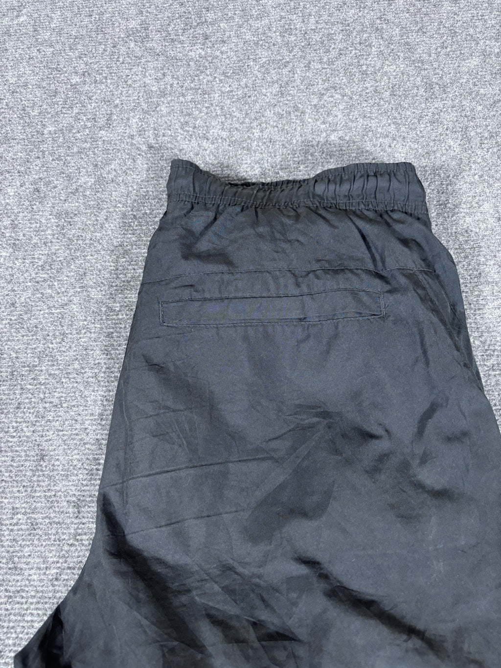 Nike Track Pants Size XL Black White Swoosh Ankle Zip Windbreakers