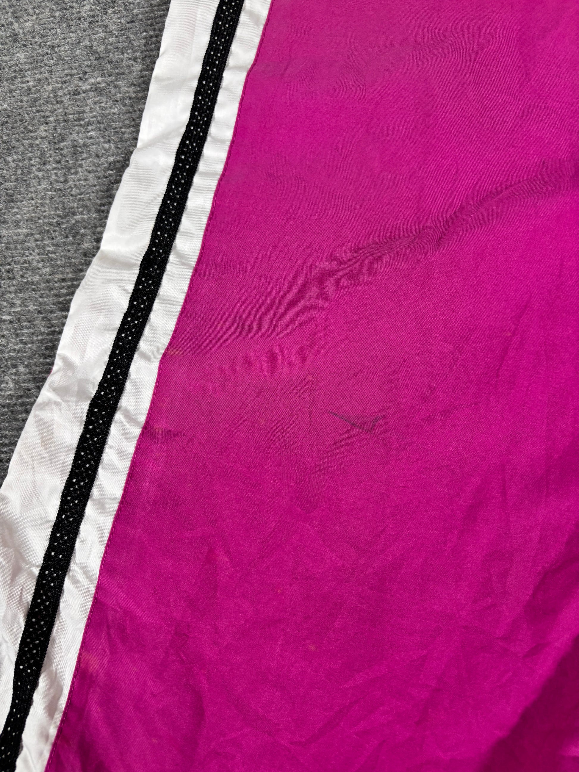 Vintage Y2K Nike Track Pants Women’s L Pink Purple White Side Ankle Swoosh