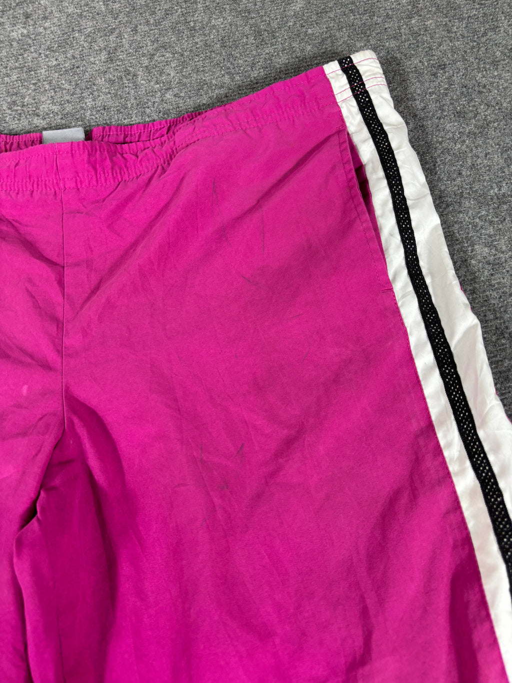 Vintage Y2K Nike Track Pants Women’s L Pink Purple White Side Ankle Swoosh