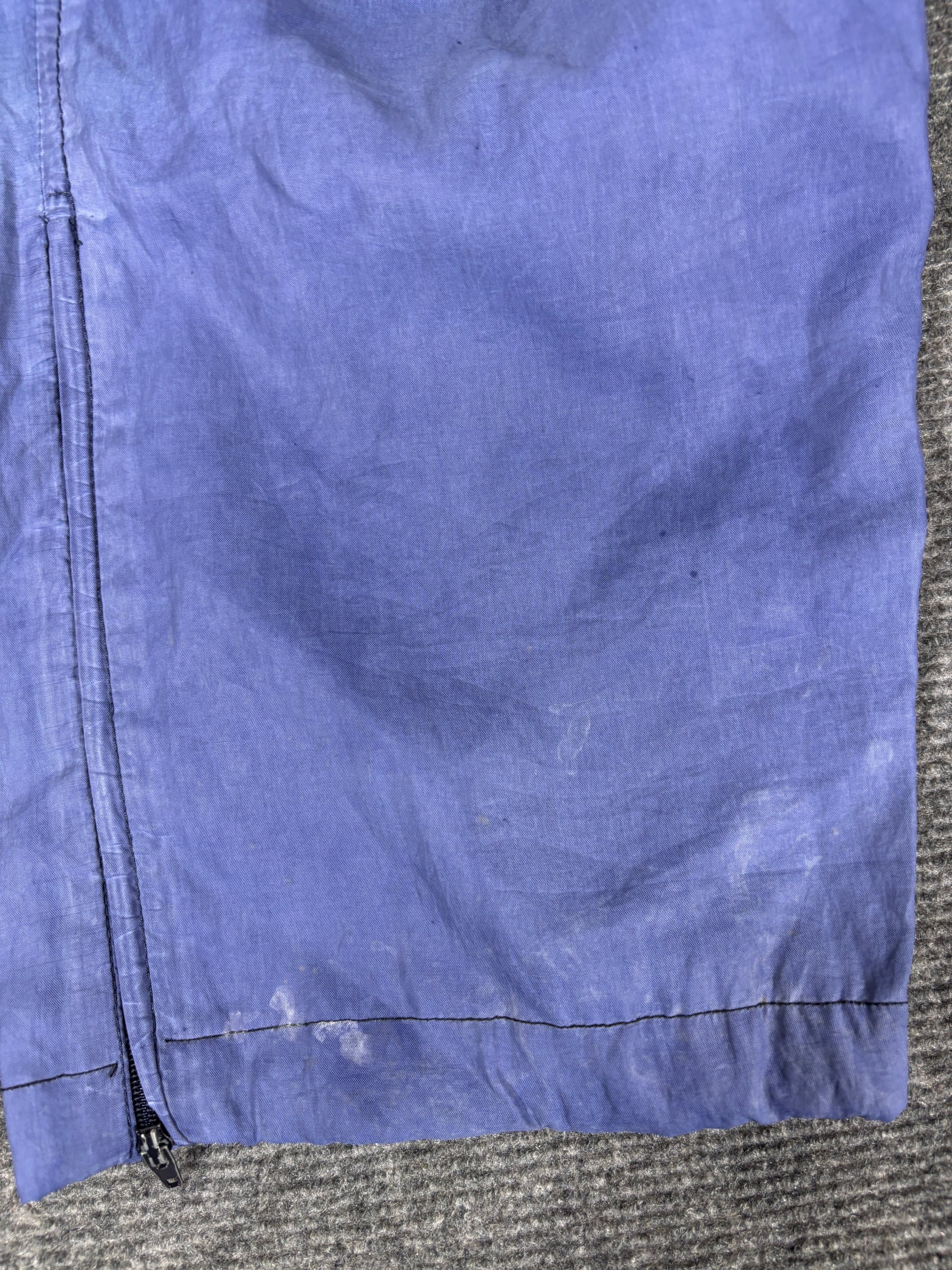 Vintage 90s Nike Trackpants M Purple Yellow Swoosh Retro Nylon Windbreakers