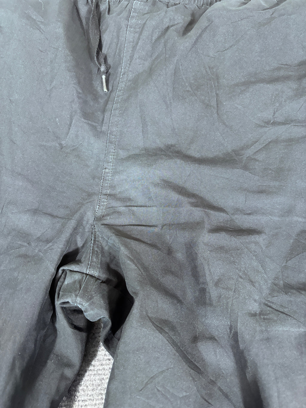 Vintage Y2K Nike Track Pants Size L Navy White Grey Detail Wide Leg Windbreakers