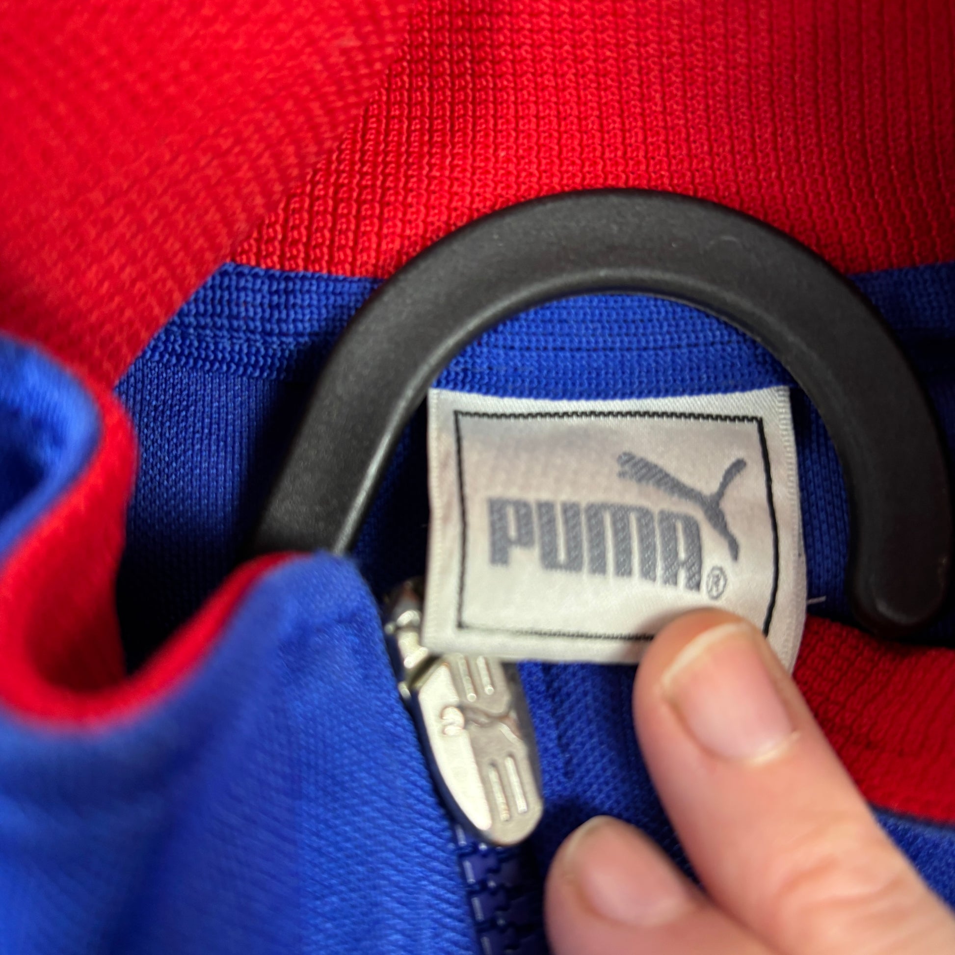 Vintage PUMA Jacket Men's Large Blue Red Japanese Release