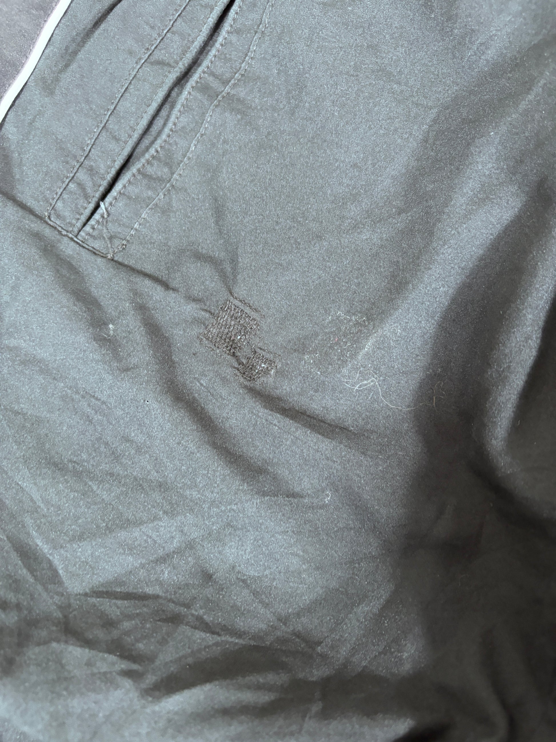 Vintage Y2K Nike Track Pants Size M Black White Piping Wide Leg Bungee Ankle Zip